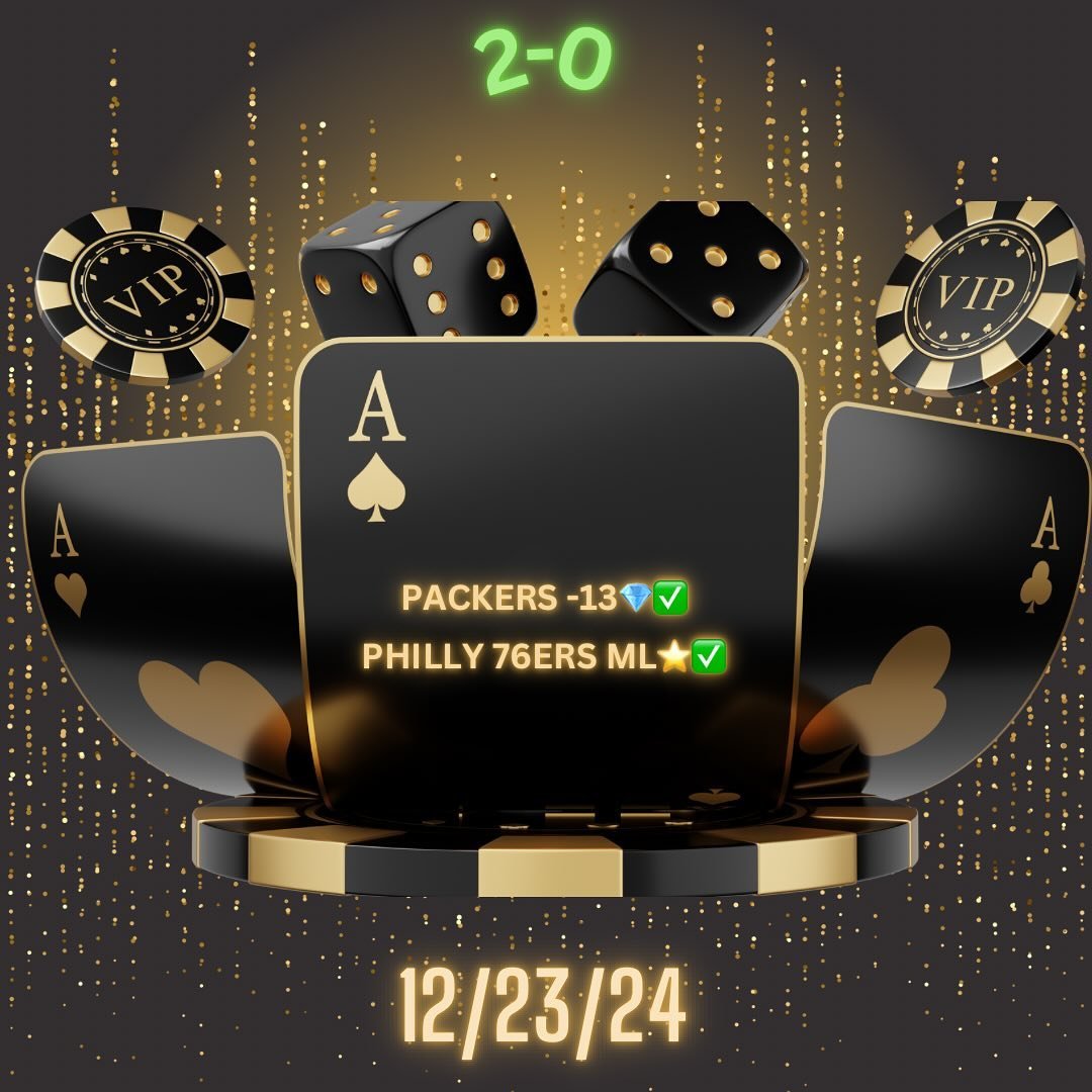 ACE&spades;️ strikes gold with clean sweep (2-0). Another DIAMOND 💎 EXCLUSIVE WINNER , make that 4 straight DIAMOND WINNERS.  On a heater 💰💰💰

🔸143-59 DIAMOND Exclusive 💎 YTD💰💰

#betting #bettingtips #dailyfantasysports #fanduel #fanatics #dr