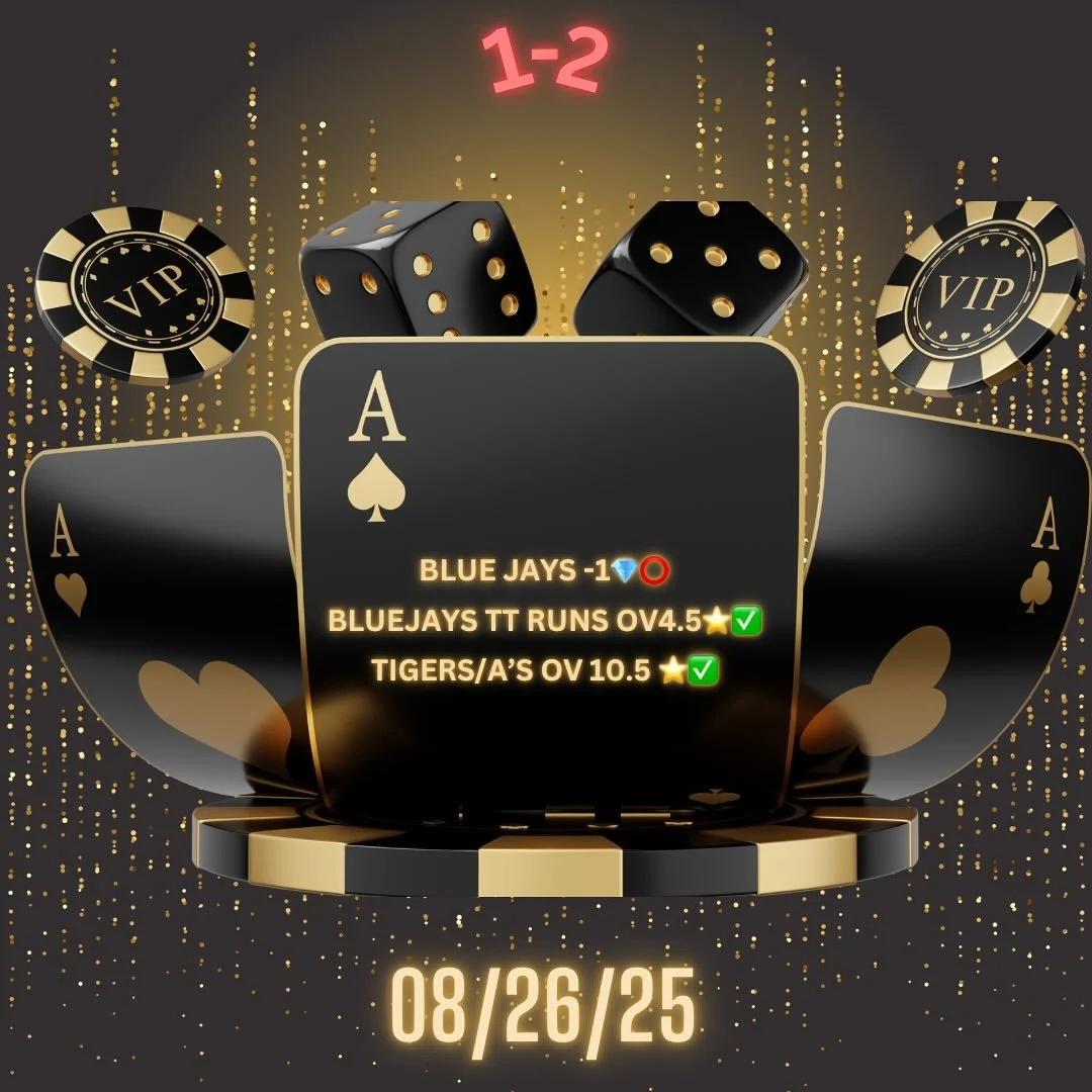 ACE&spades;️ with letdown 1-2 slate . VIP GOLD PLAYS⭐️⭐️ continue winning , we drop profits with a DIAMOND 💎 EXCLUSIVE LOSS. Let&rsquo;s get it all back 

#betting #bettingtips #dailyfantasysports #fanduel #fanatics #draftkings #sportsbets #casino #