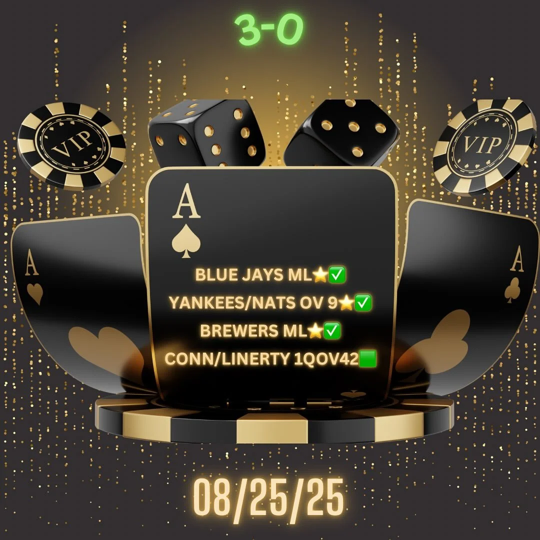 Backed by popular demand from clients and followers , ACE &spades;️ is back with our regular IG RESULTS UPDATE&hellip;. Rollercoaster MLB summer , we kickstart the last week of AUGUST with a CLEAN MLB⚾️ SWEEP (3-0)

FOOTBALL 🏈 is around the corner ,