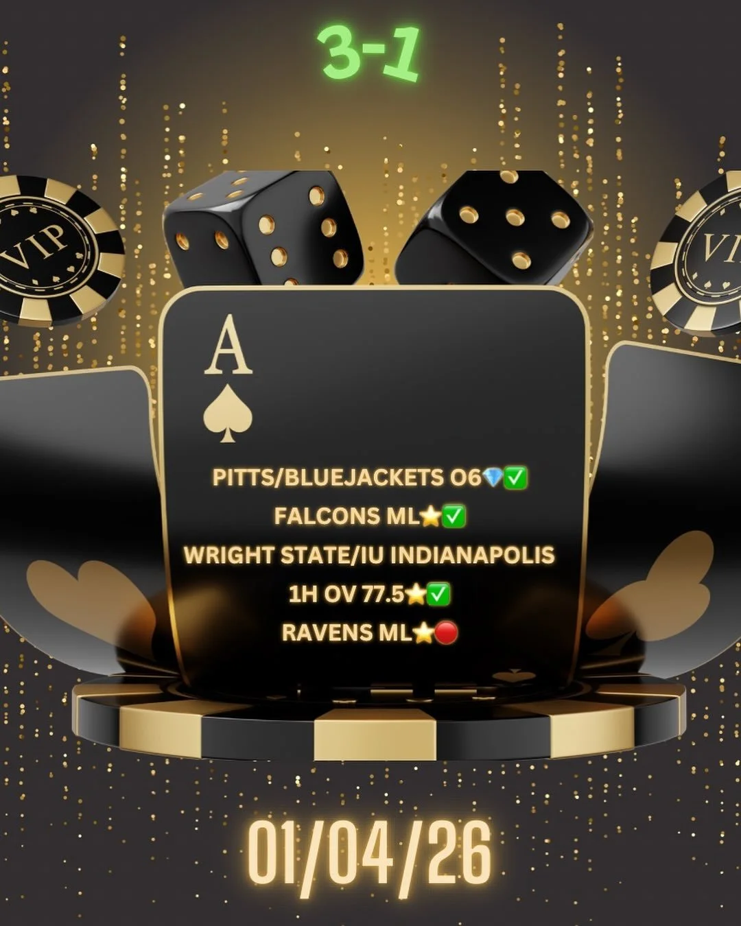 ACE&spades;️ wins big with another DIAMOND EXCLUSIVE 💎 WINNER . If you&rsquo;re not locked in for 2026 , you&rsquo;re missing out on big 💰💰. LFG👊👊👊

14-3 RUN💰💰💰

#betting #bettingtips #dailyfantasysports #fanduel #fanatics #draftkings #sport