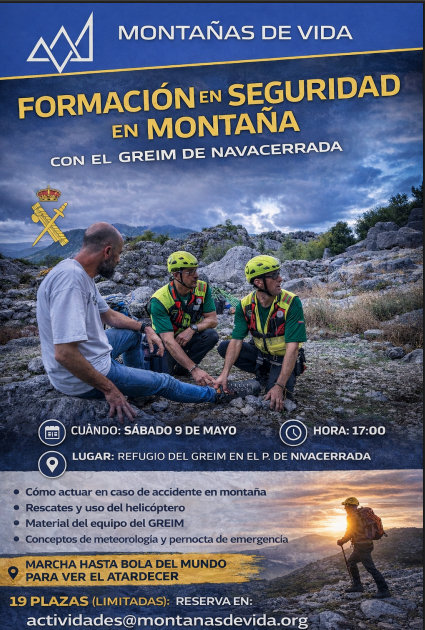 Formación en Seguridad en Montaña con el GREIM de Navacerrada