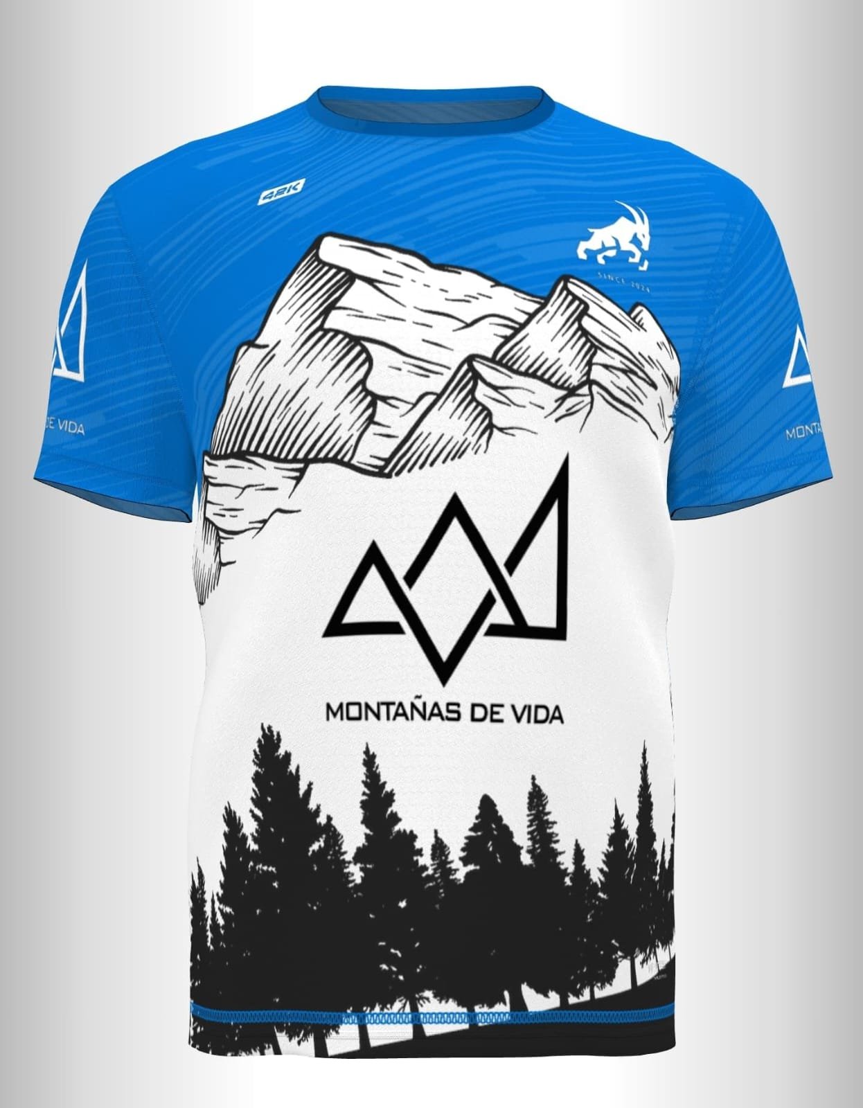 Camiseta Montañas de Vida Azul frente.jpeg