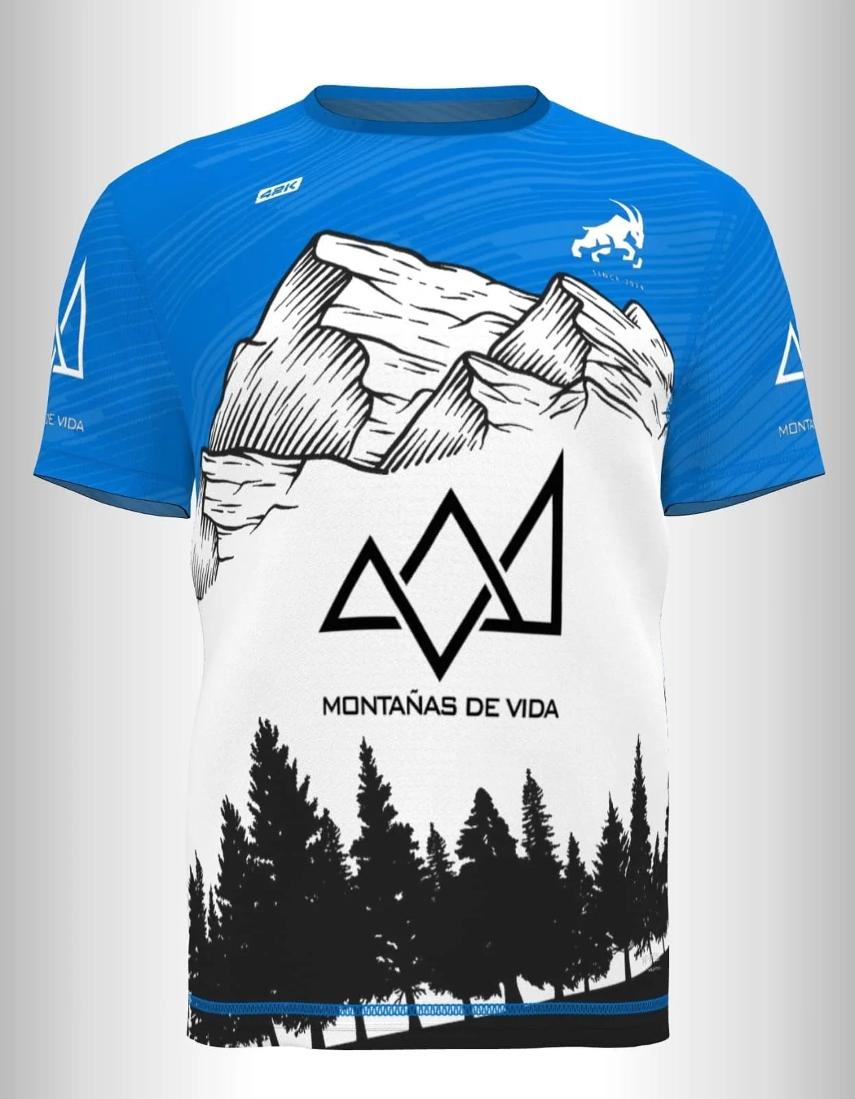 Camiseta Montañas de Vida Azul frente.jpeg