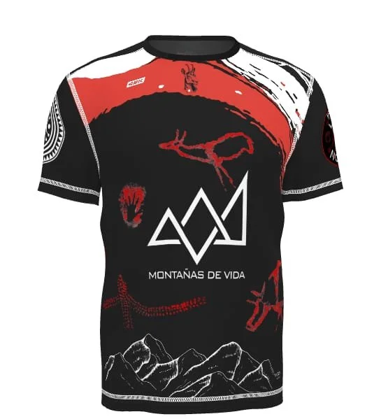 Camiseta Montañas de Vida Roja frente.jpeg