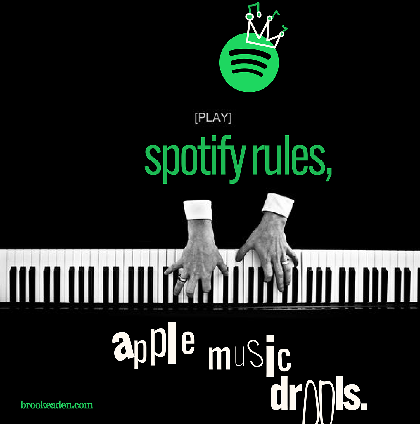 Spotify Rules, Apple Music Drools. (written by a former apple music user).