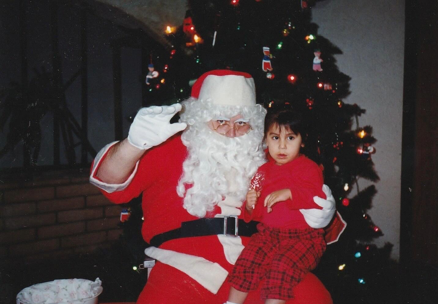 Christmas in the 90s featuring Santa