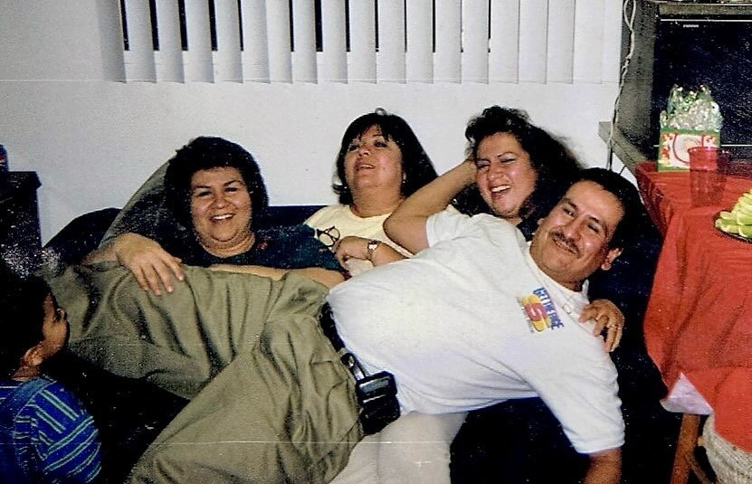 Gonzalez siblings. Christmas in the 90s