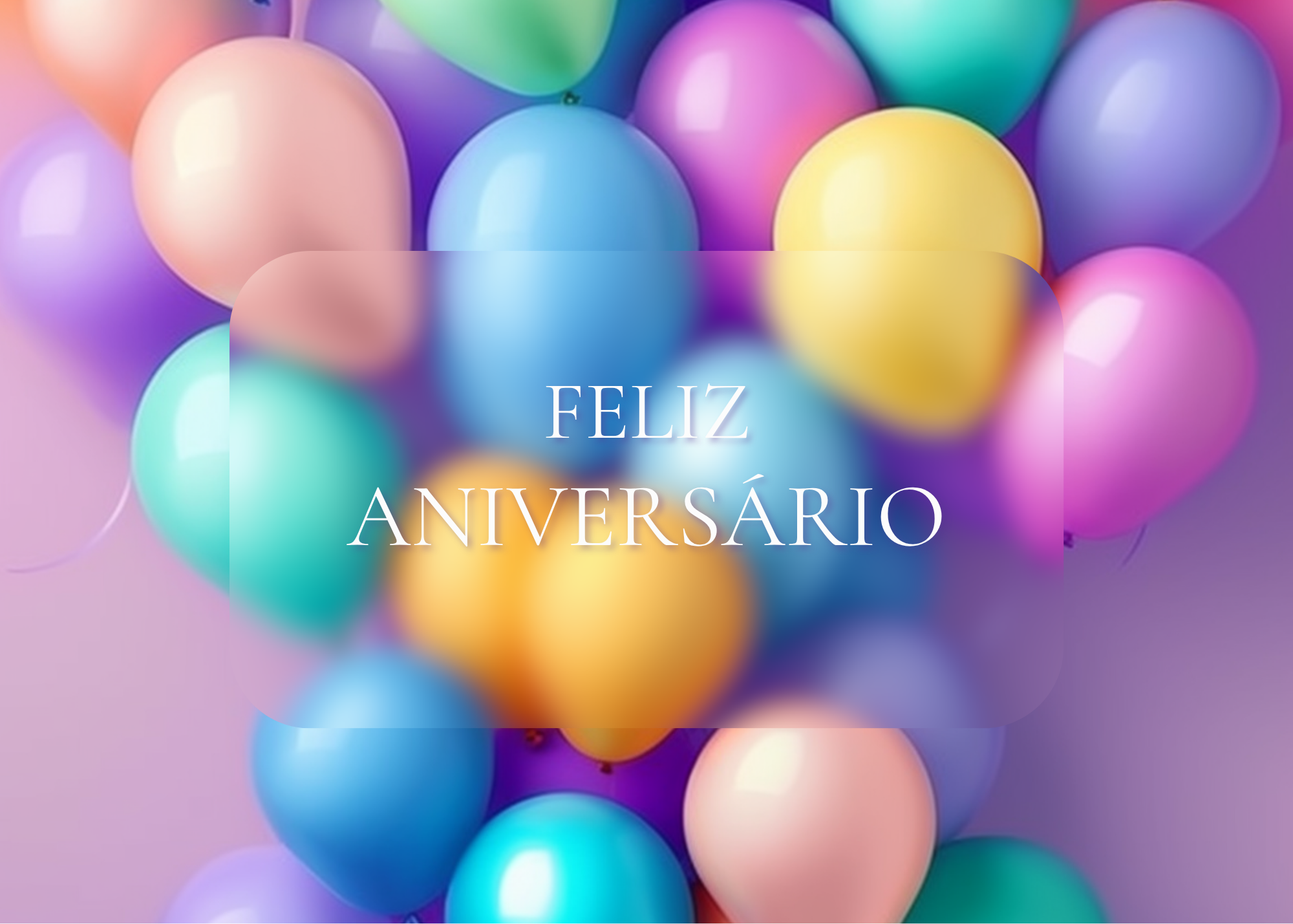 Birthday Balloons- Portuguese