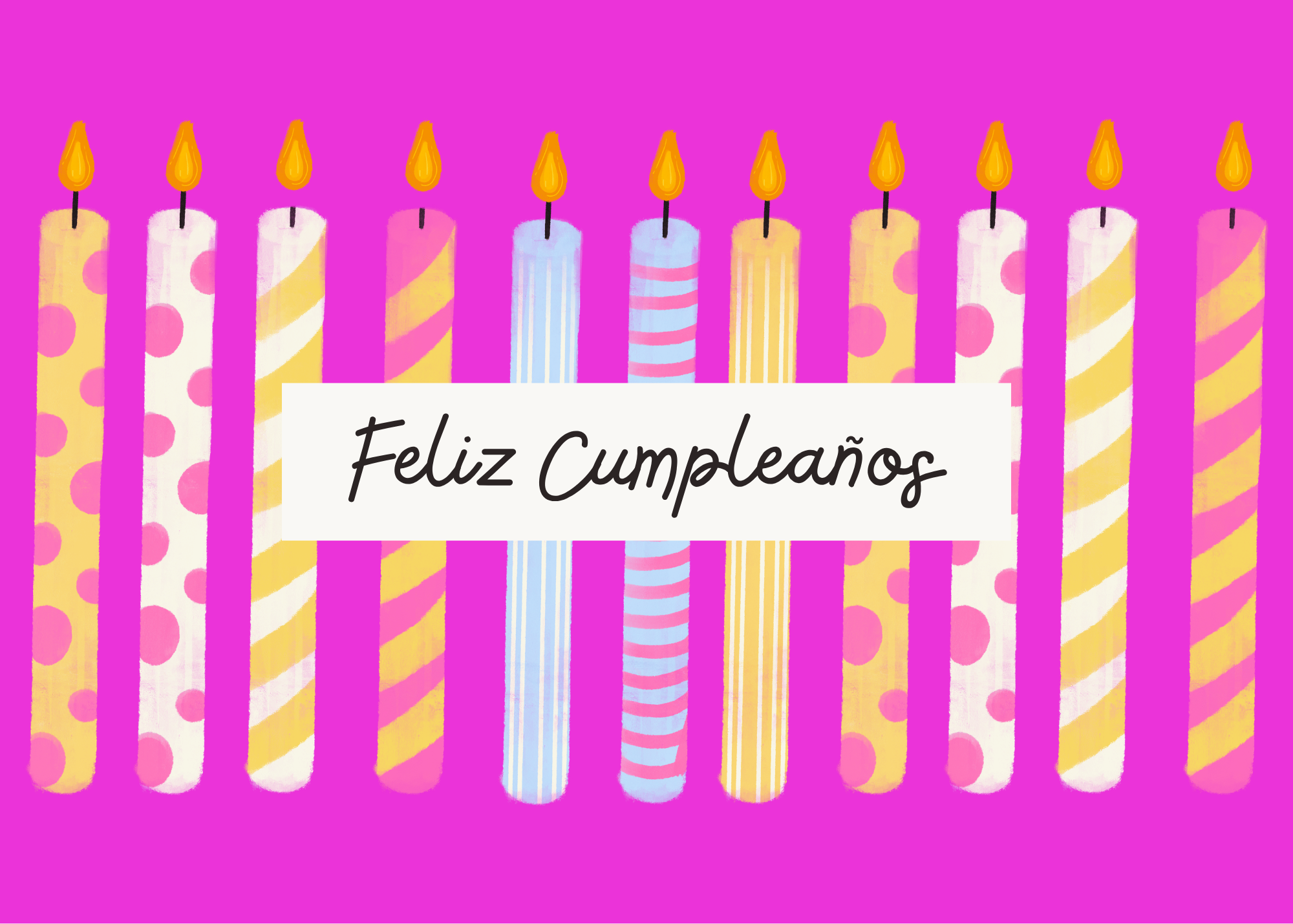 Birthday Candles- Spanish