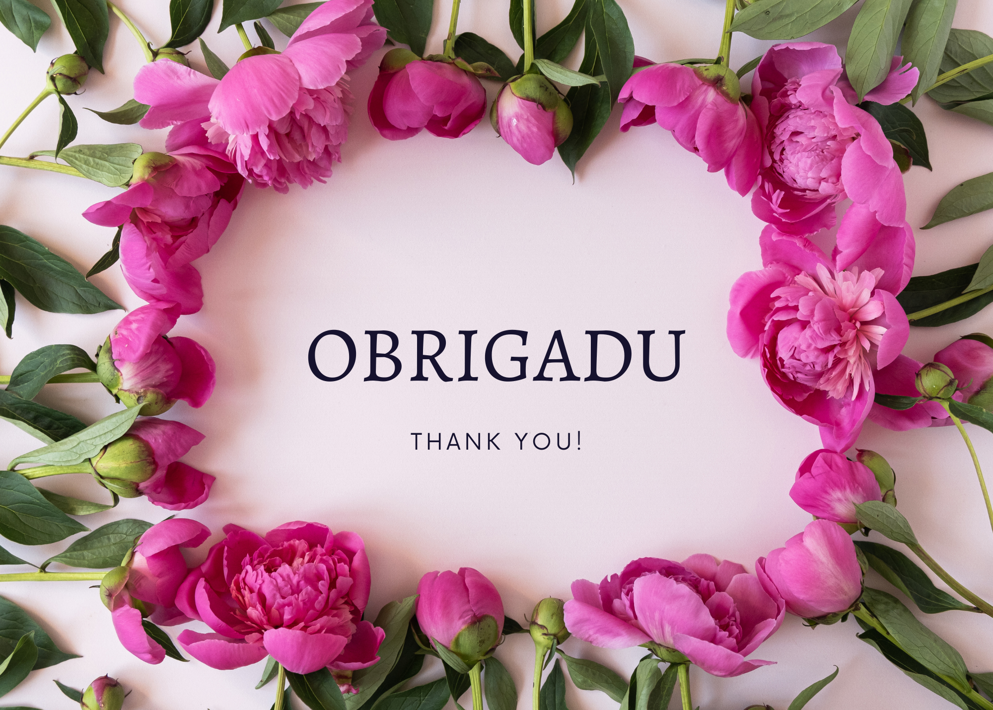 Obrigadu/ Thank you -Blank- Kriolu