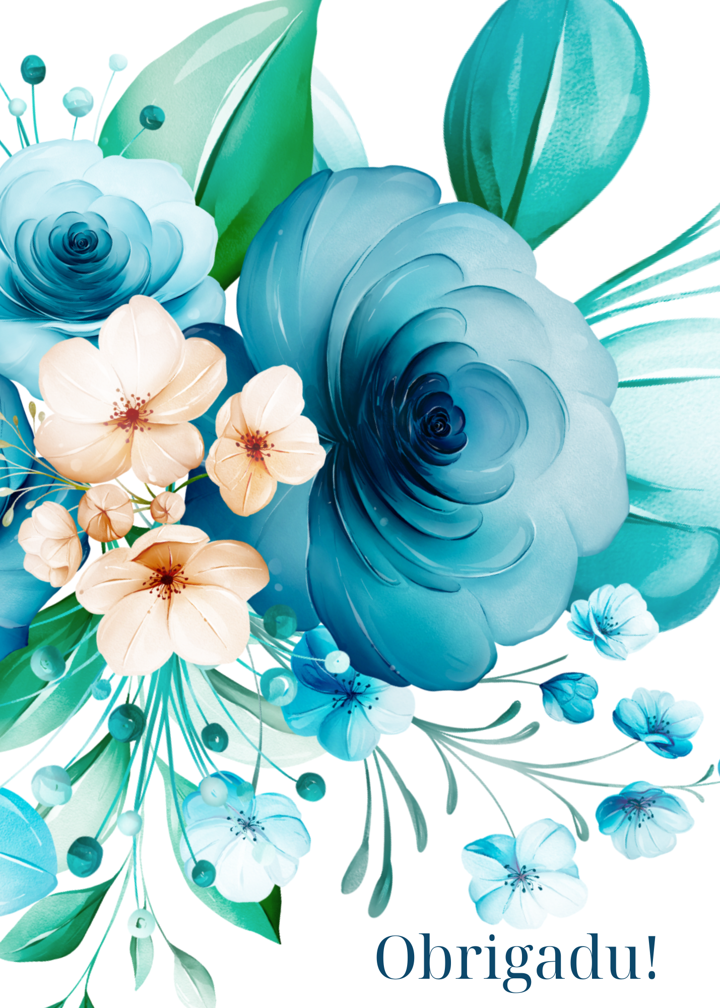 Thank You Flowers Blank- Kriolu