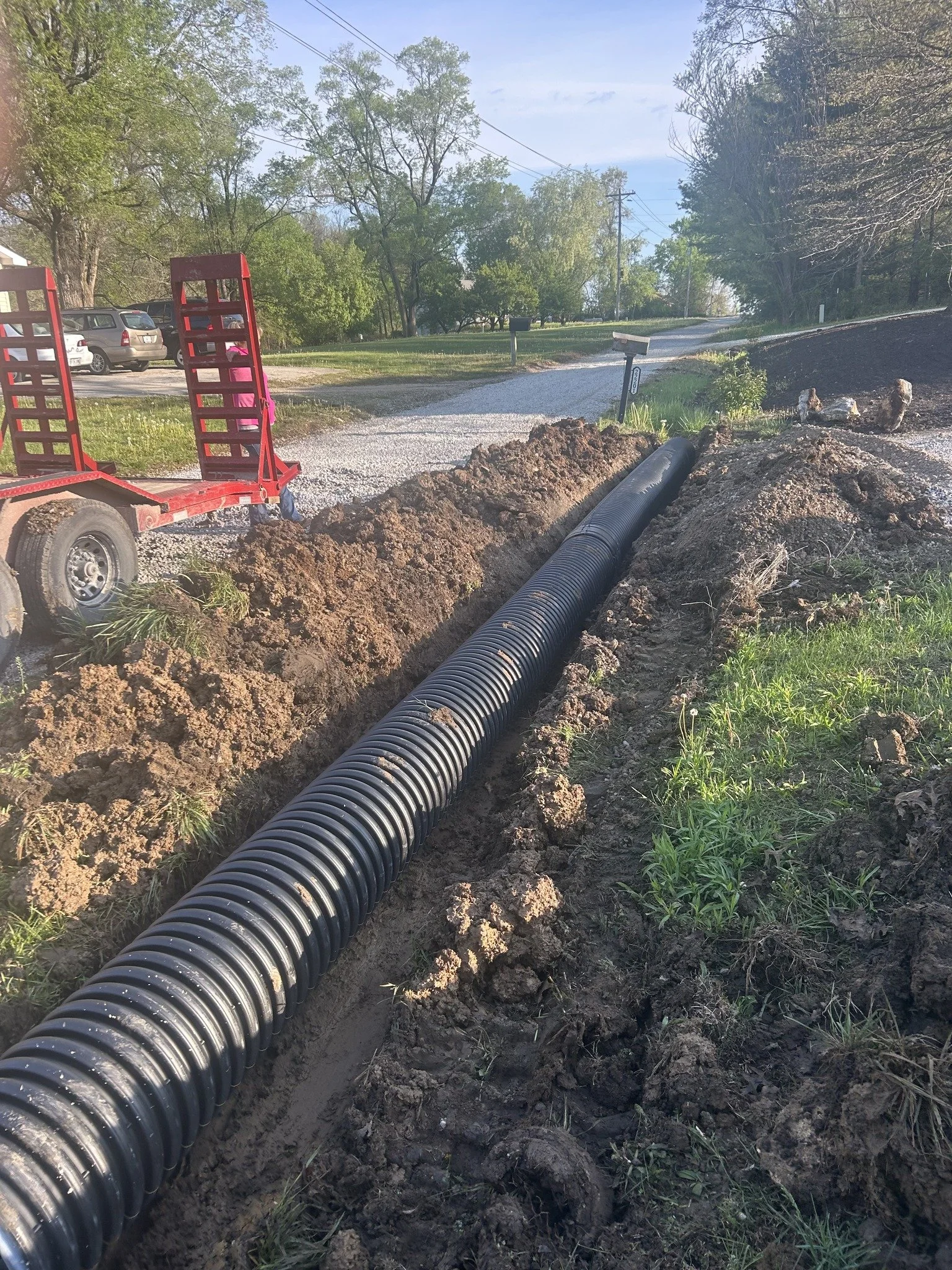 Culvert Installation using pipe