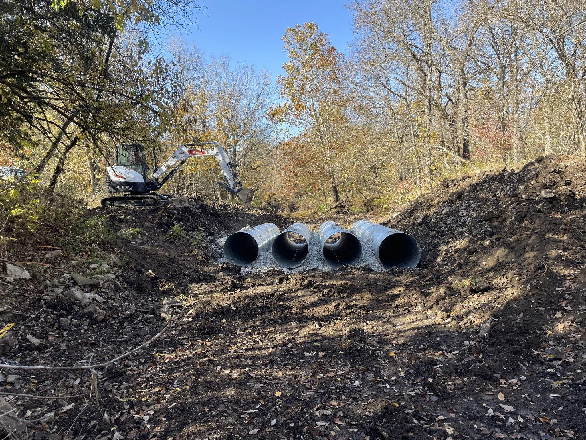 Culvert Installation using pipe
