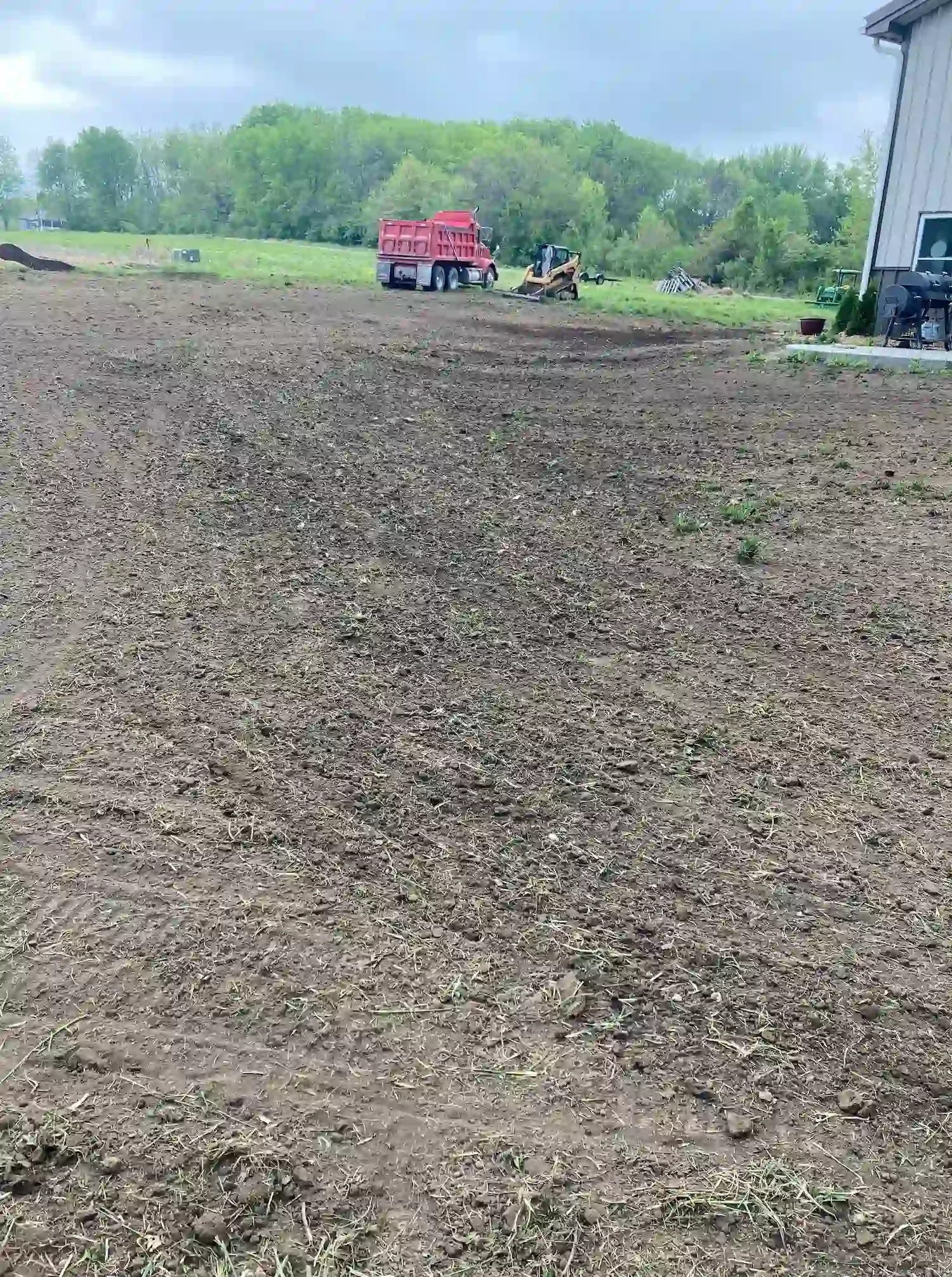 Residential soil grading for smooth final grade