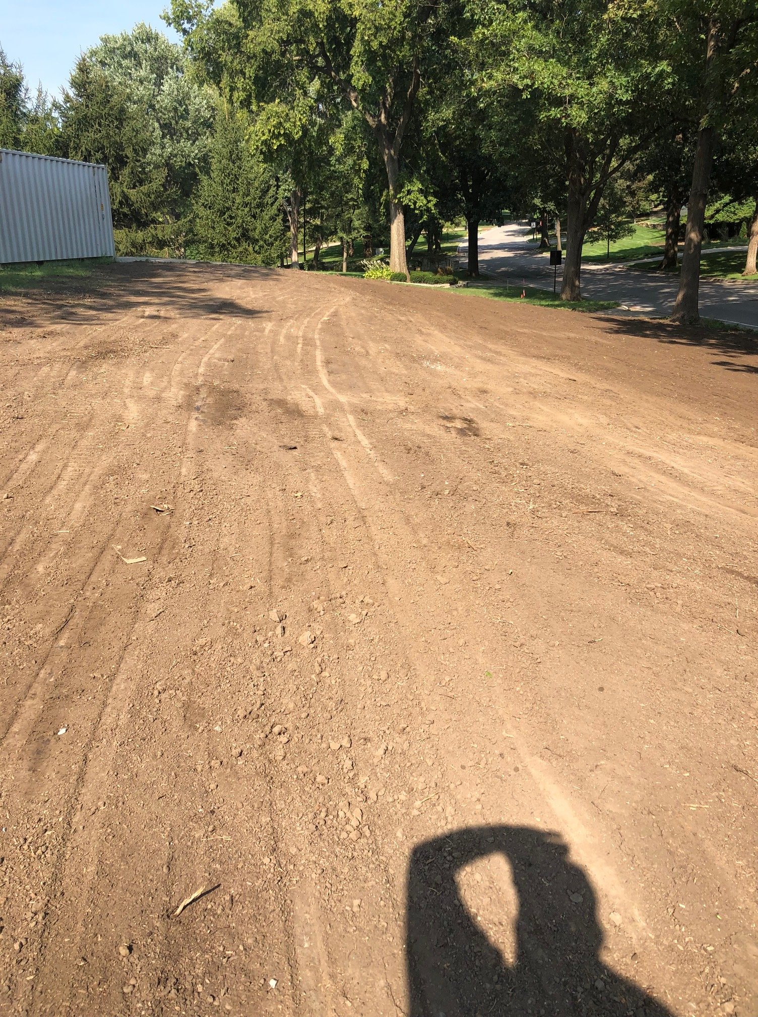 Farm and acreage soil grading to correct uneven ground