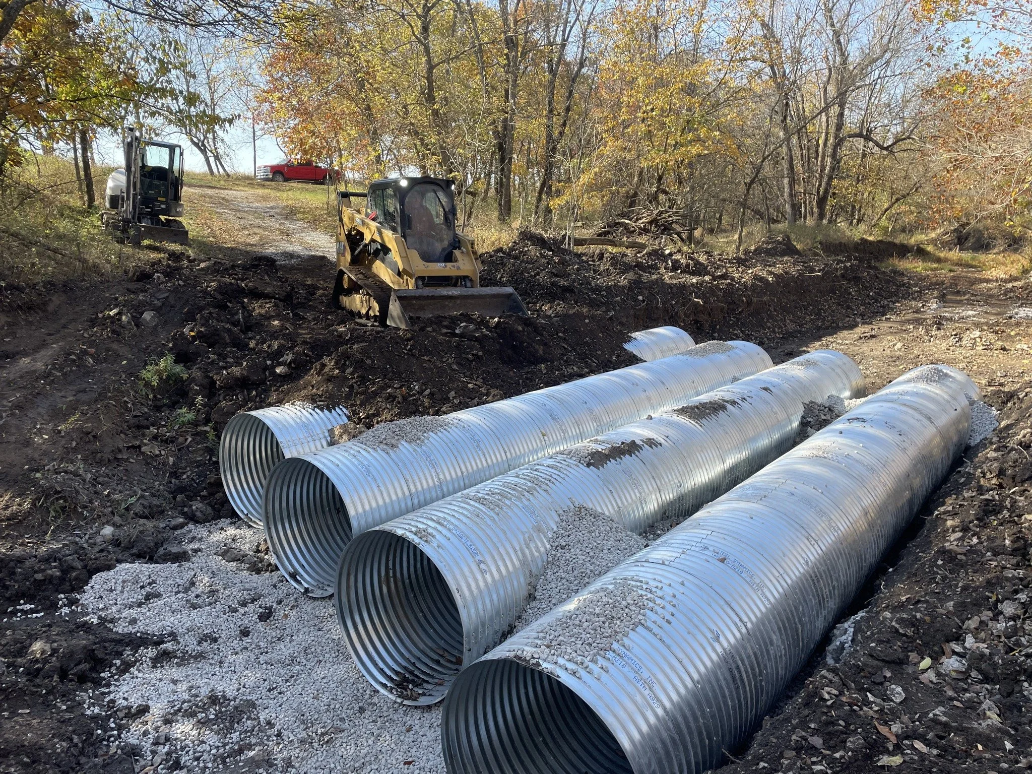 Culvert Installation using pipe