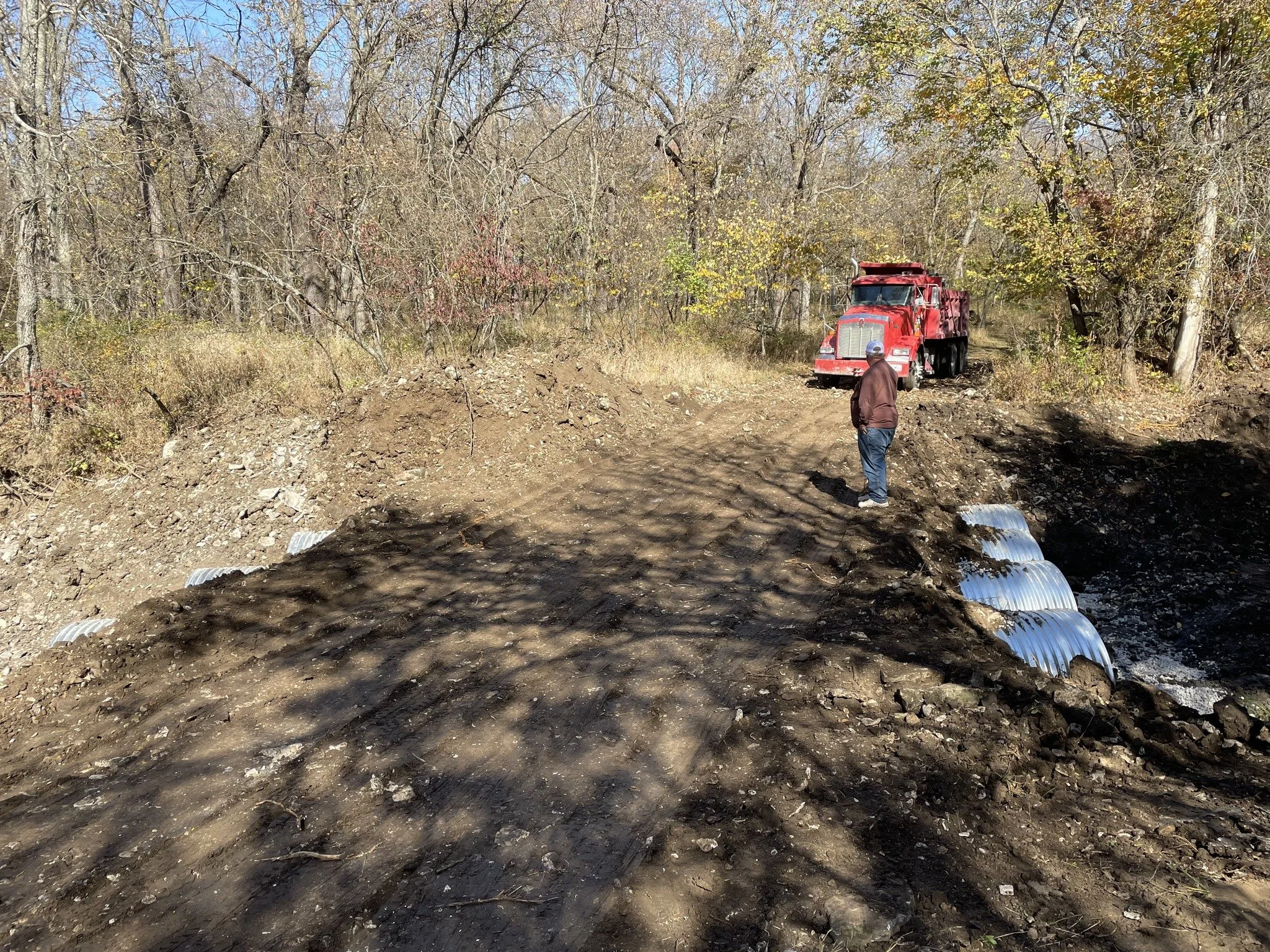 Culvert Installation using pipe