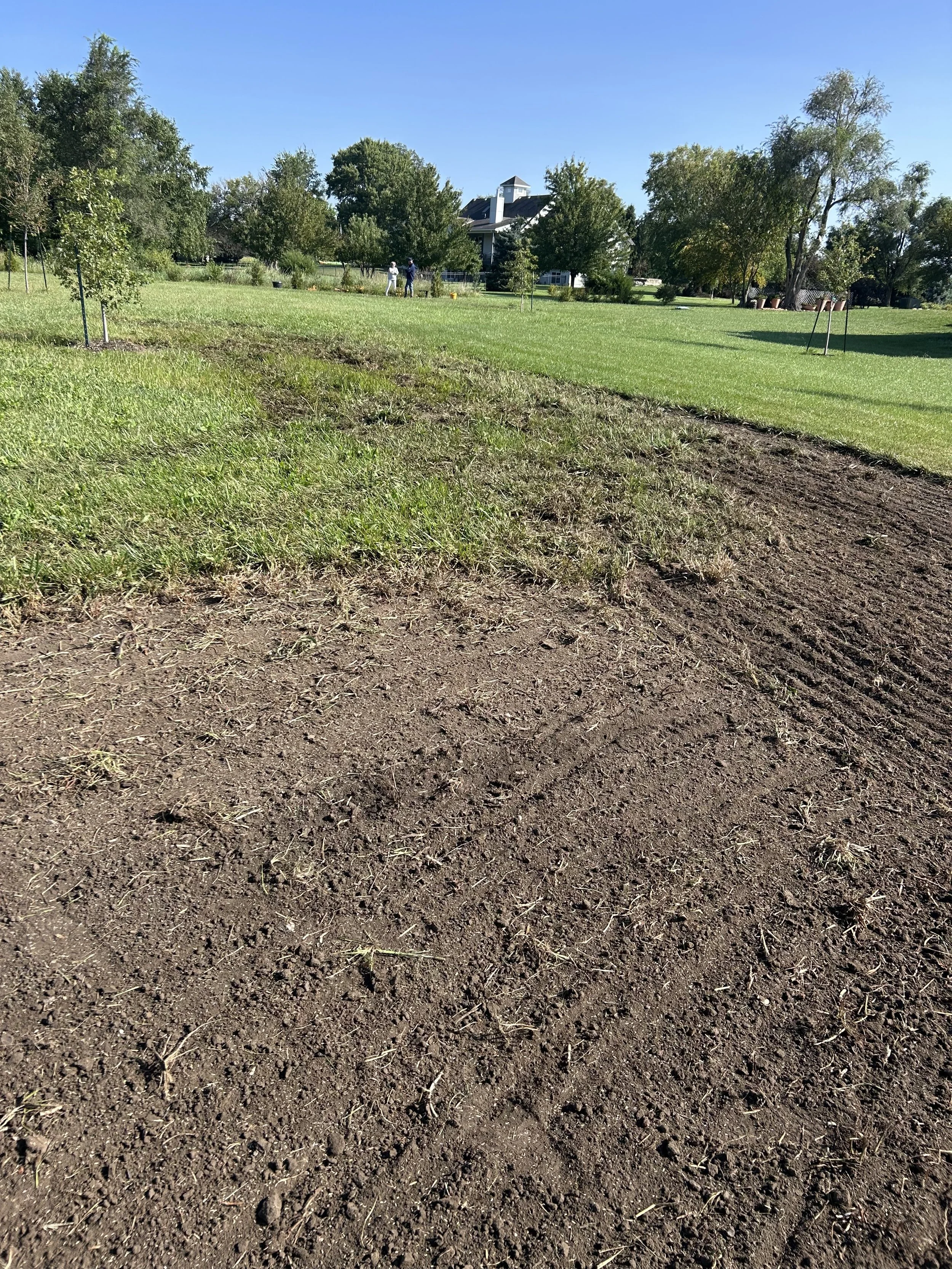 Residential soil grading for smooth final grade