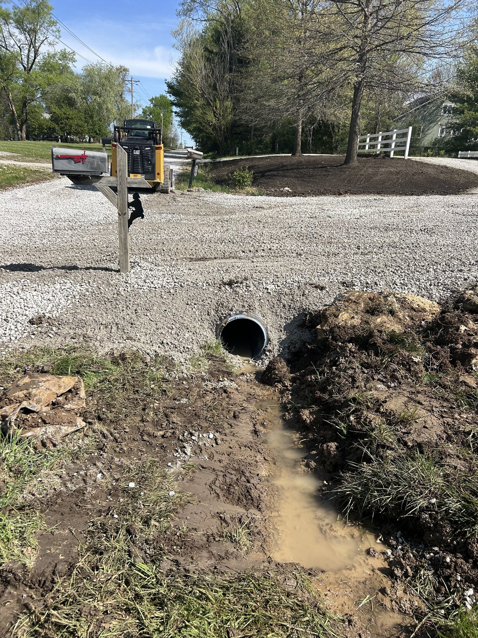Culvert Installation using pipe