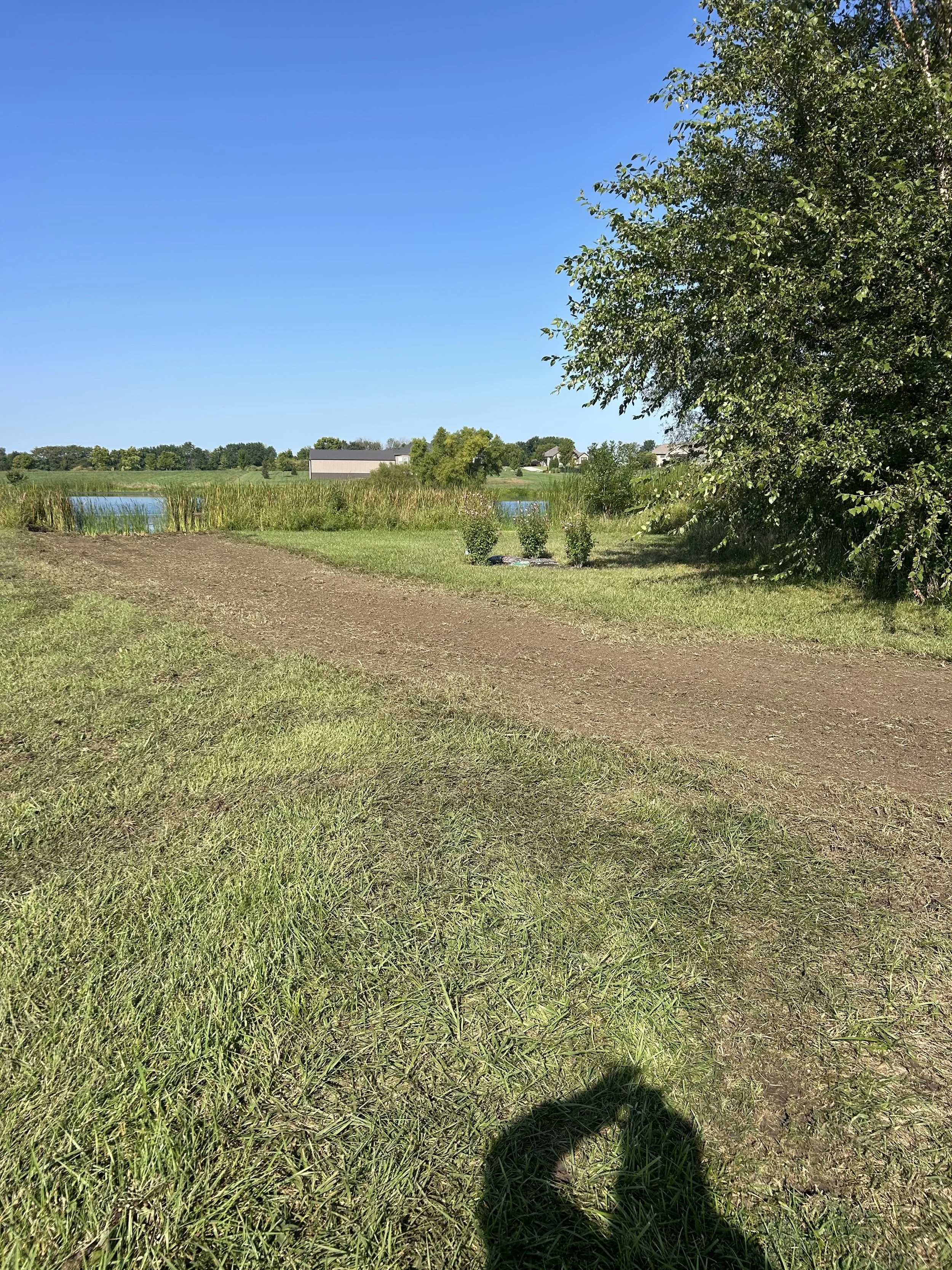 Soil grading to level yard and improve drainage