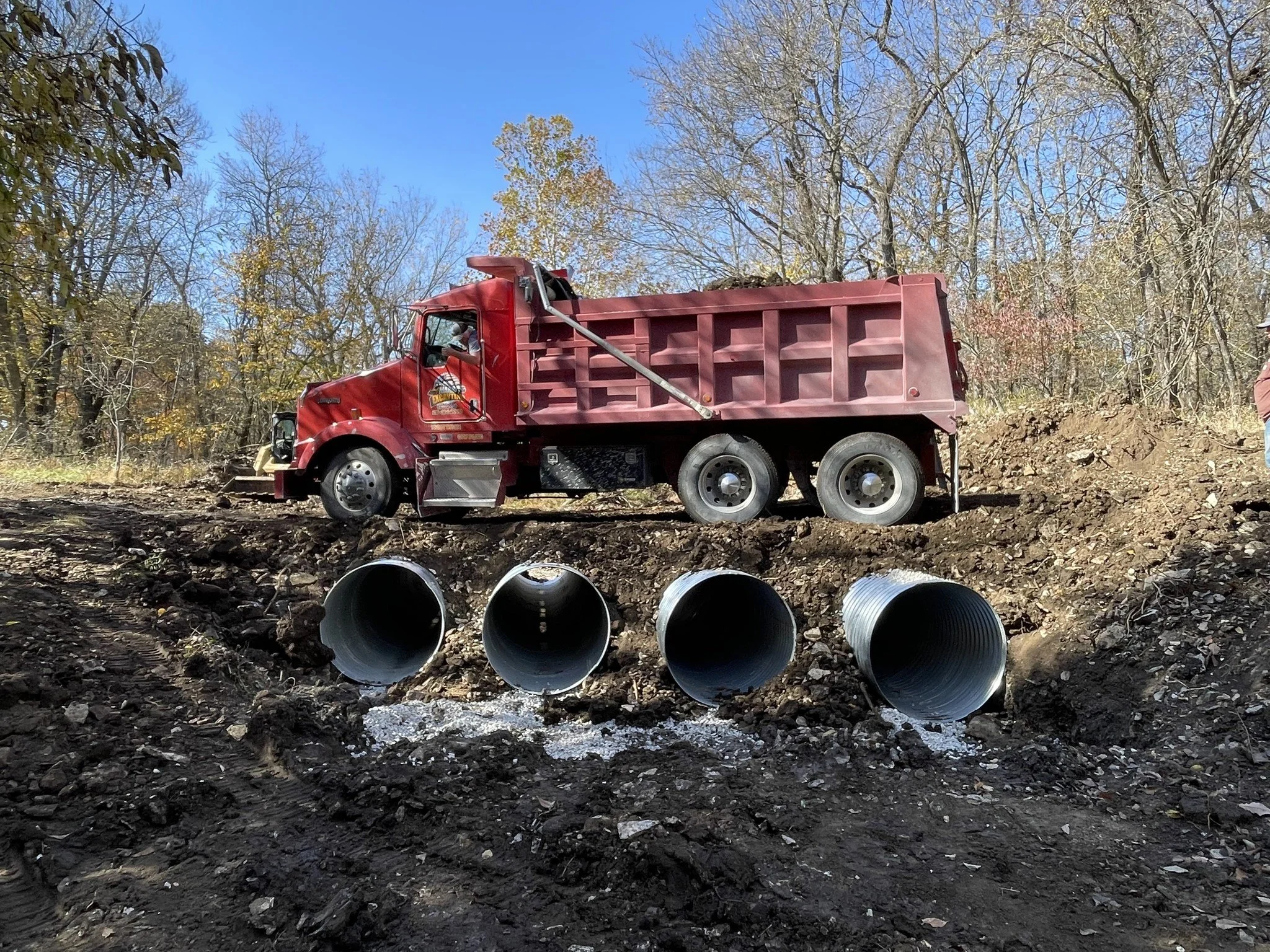 Culvert Installation using pipe
