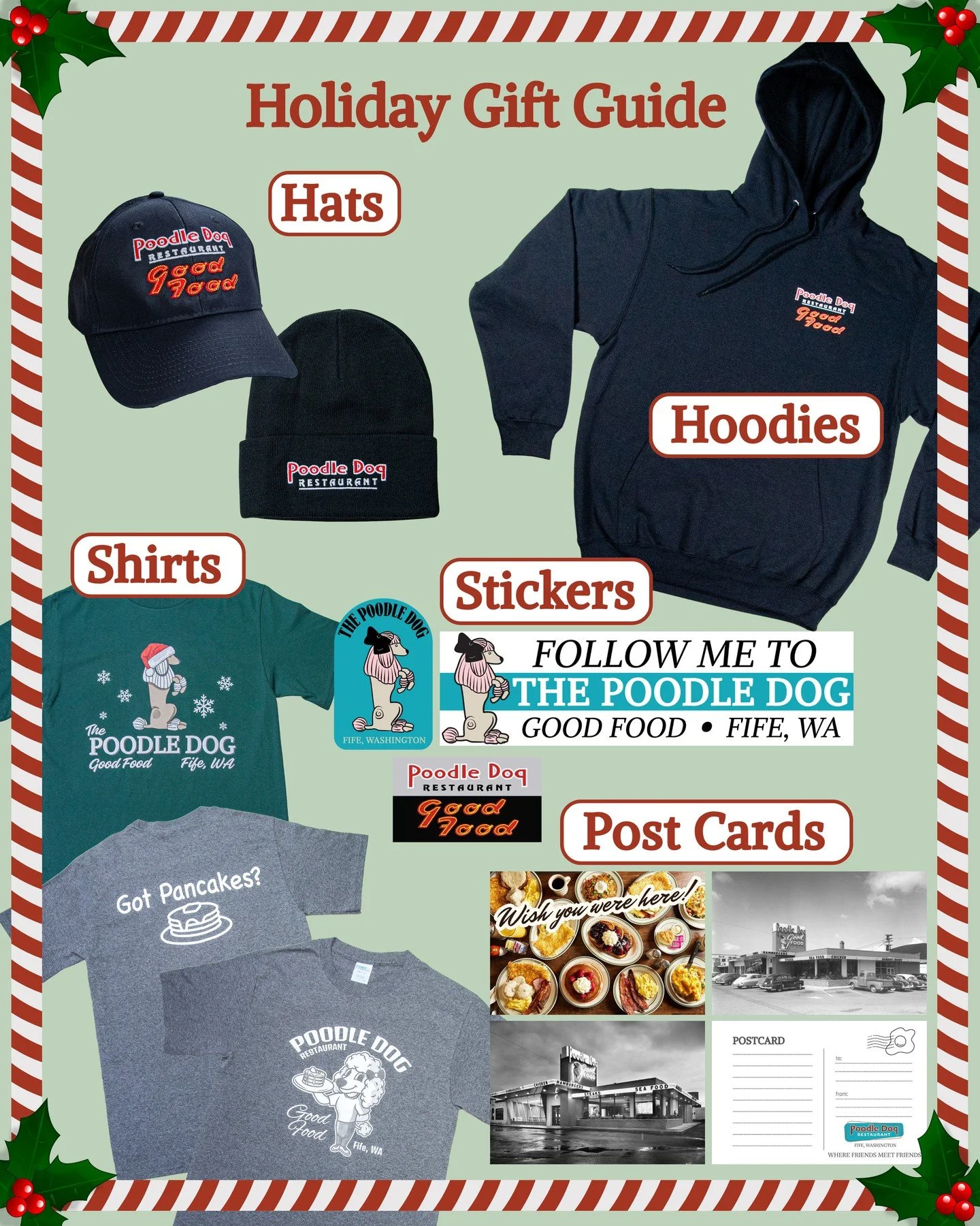 🎁🎄We&rsquo;ve got your gifts covered, y&rsquo;all!⁠
⁠
Hats, hoodies, shirts, stickers, postcards, and more.⁠
⁠
Plus, now through December 31, get a $10-off coupon with every $50 gift card purchased in person. Coupons can be redeemed January 1 throu