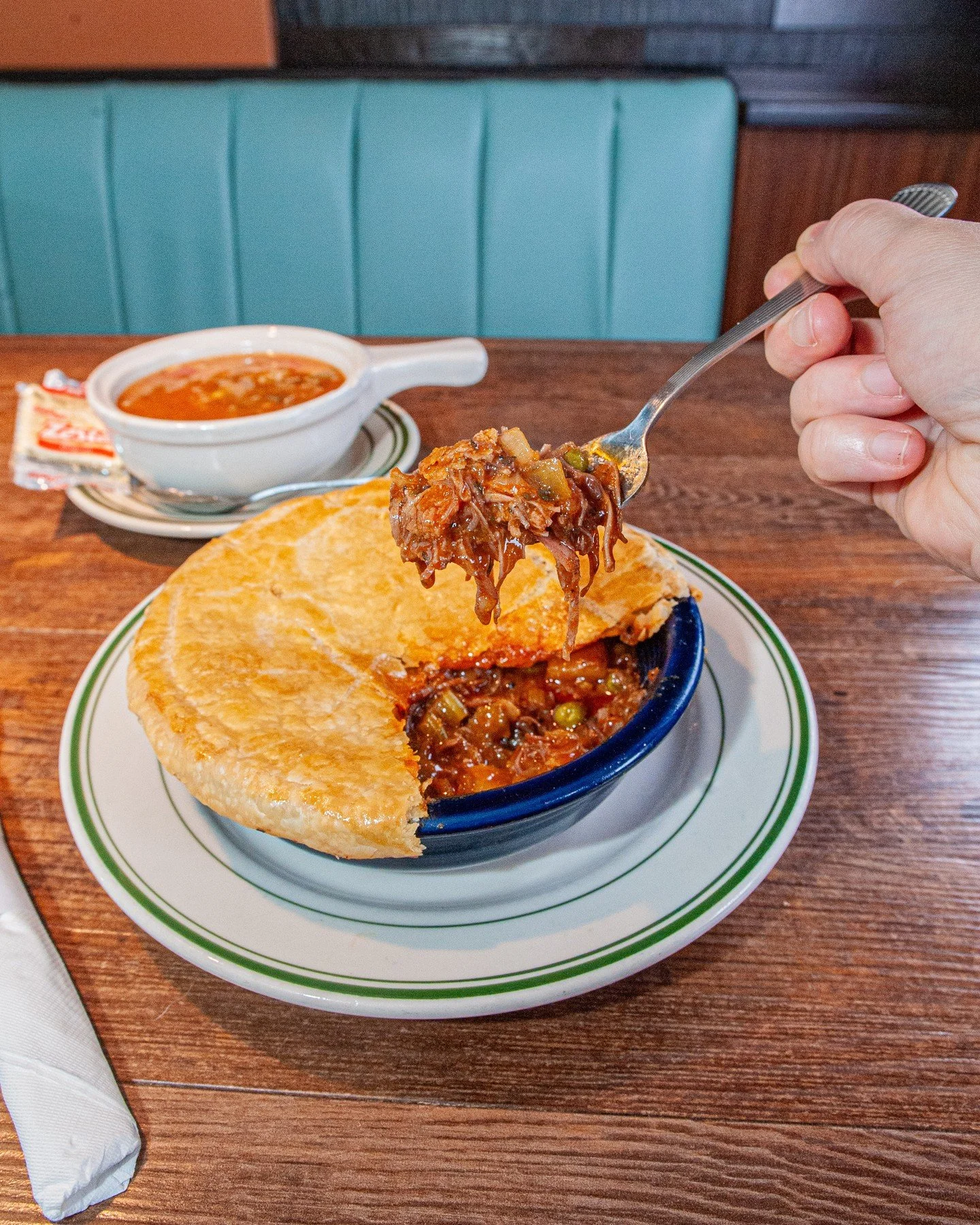 A cold day calls for something hearty and comforting. This winter, we&rsquo;re serving our scratch-made Savory Beef Pot Pie, filled with slow-roasted beef, peas, carrots, celery, onions, and diced potatoes in a rich, house-made savory sauce. ⁠
⁠
Come