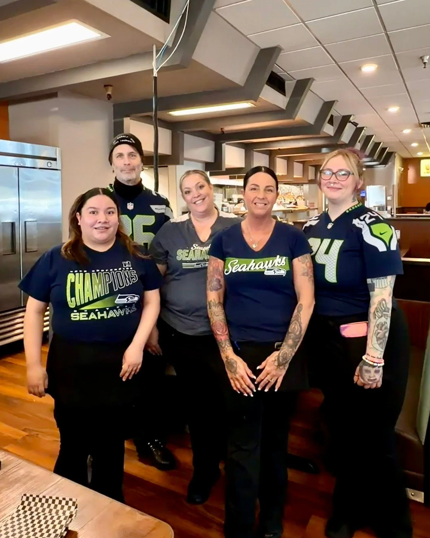 Still riding that Super Bowl glow after this weekend! ✨️⁠
⁠
Go Hawks!!!⁠
💚💙🏈