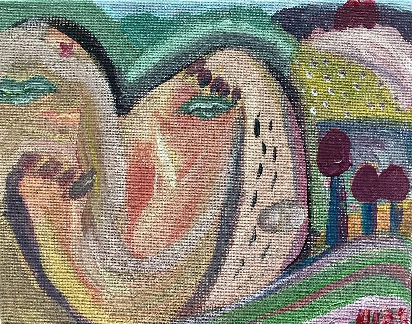 Searching For Home
Acrylic on Canvas
8&rdquo; x 10&rdquo;
2024