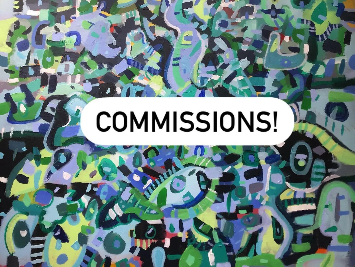 Announcement! 📣 
Commissions for abstract works made by me personally will be available starting this Friday, November 1st through my website. I&rsquo;m offering a wide range of sizes, surfaces, and prices to suit your needs! You can choose between 