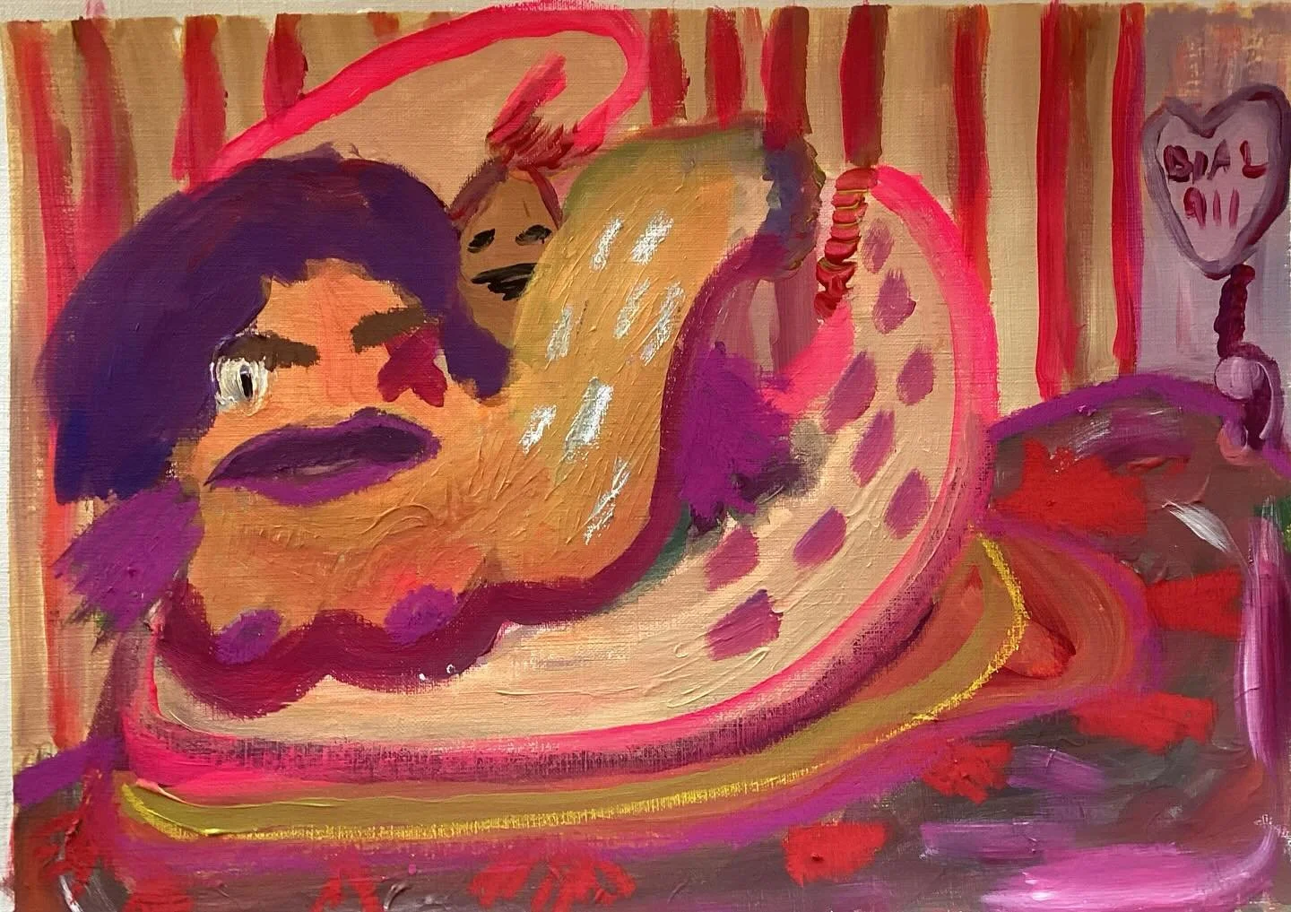 Operator, Operator!
Acrylic on canva paper
16&rdquo; x12&rdquo;
2024