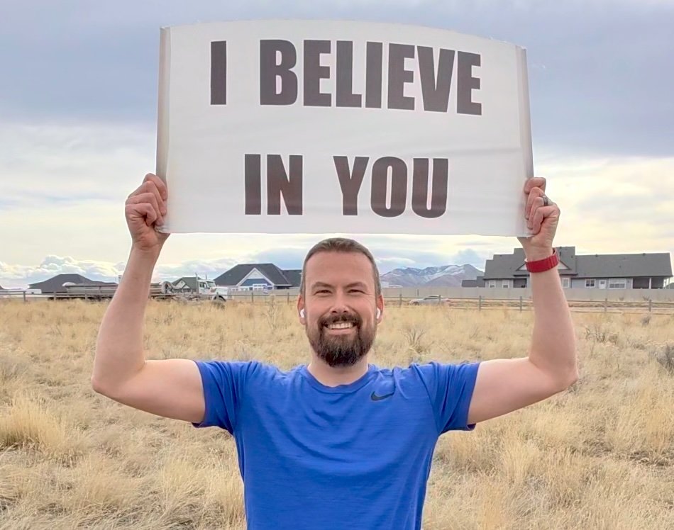 I BELIEVE IN YOU SIGN - Running Version