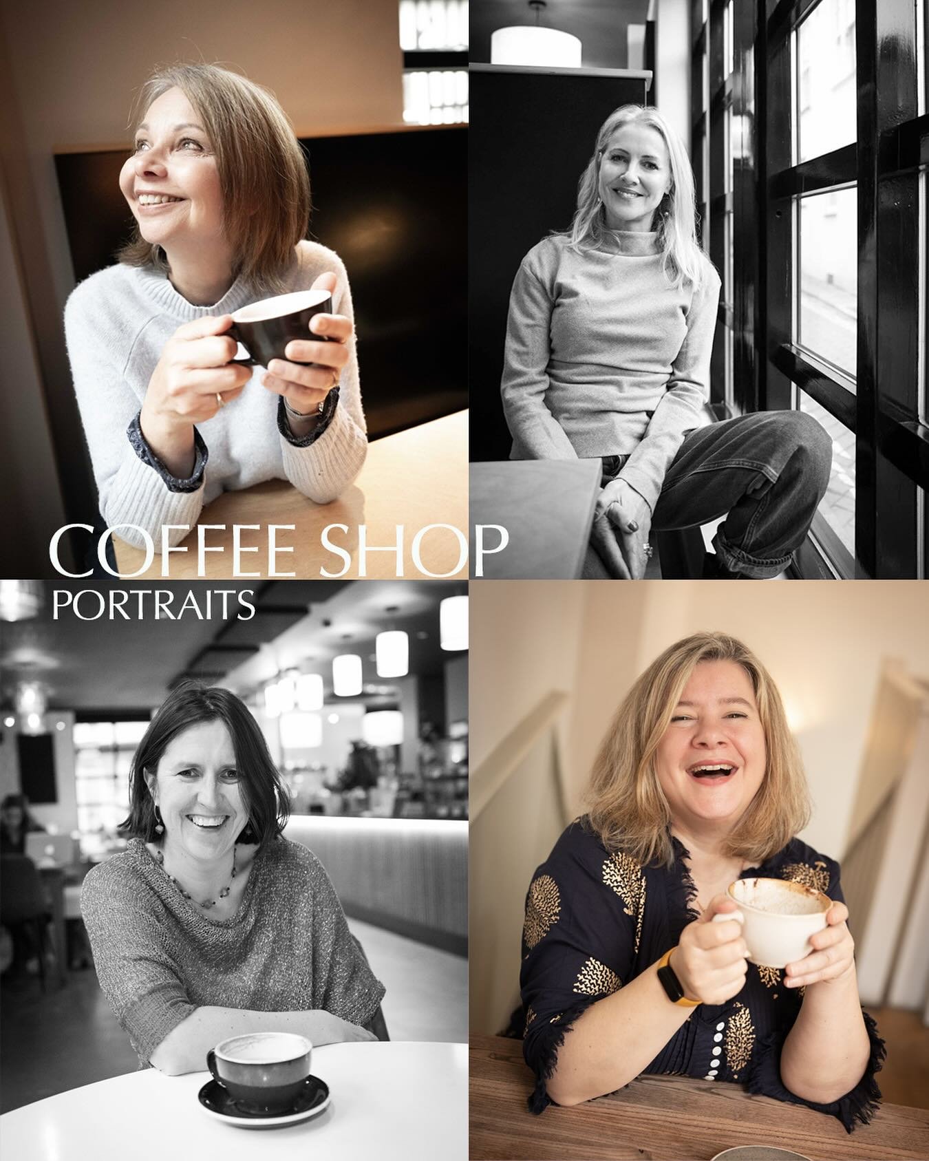 Coffee Shop Portraits! Designed for camera-shy people who enjoy a great conversation, these relaxed photo sessions take place at The Square in Winchester starting in July (subject to availability).
Book now to take advantage of the introductory price