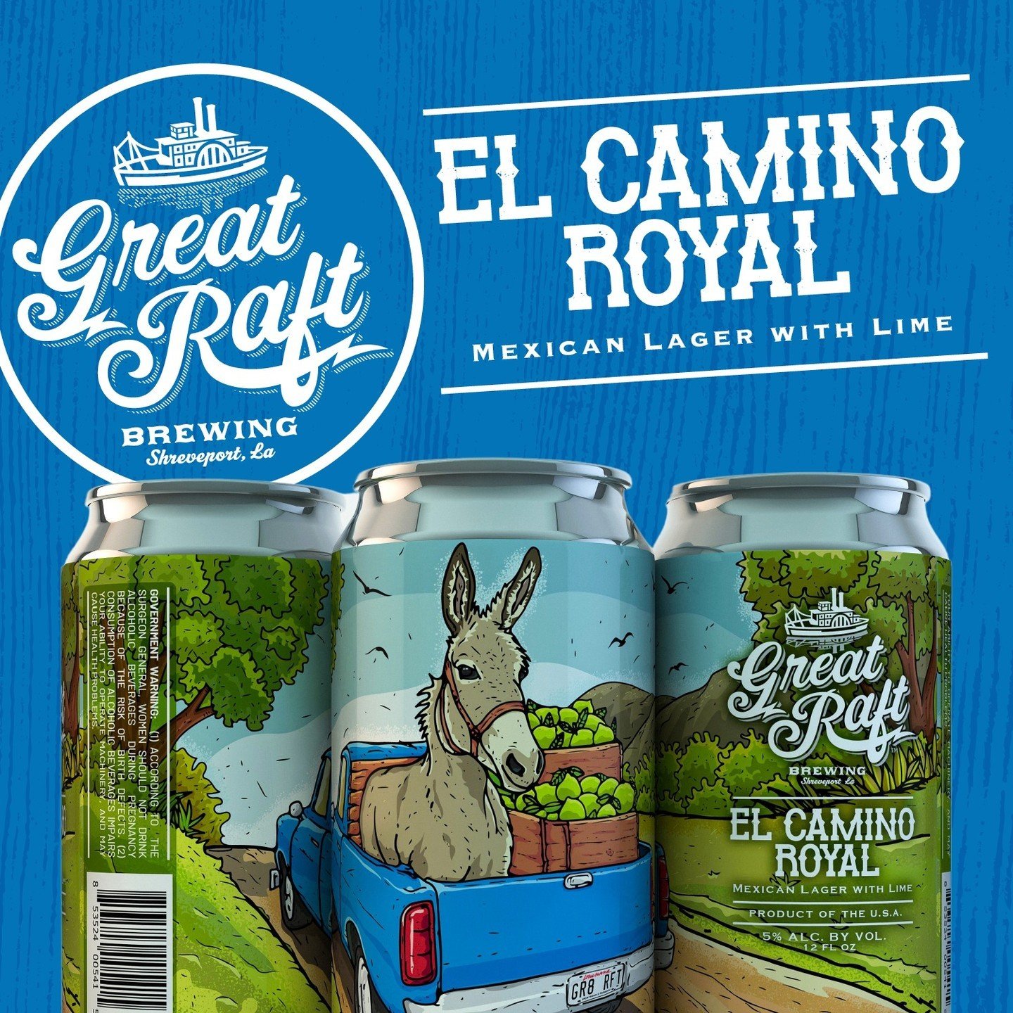 Your new go-to beer will arrive May 4. El Camino Royal is an ultra refreshing Mexican lager with a perfect twist of lime.

The goal was to brew exactly what we would want to find when we reach into a cooler on those brutality hot days ahead. We have 