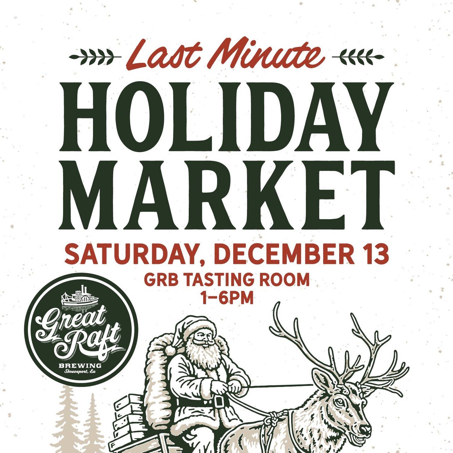 Shop. Sip. Celebrate.
🎄 Holiday Market at the brewery today
🛍️ Local makers
📸 Free holiday photos
🎶 Live DJ
🍺 Craft beer &amp; BBQ
Bring your crew and make it festive.