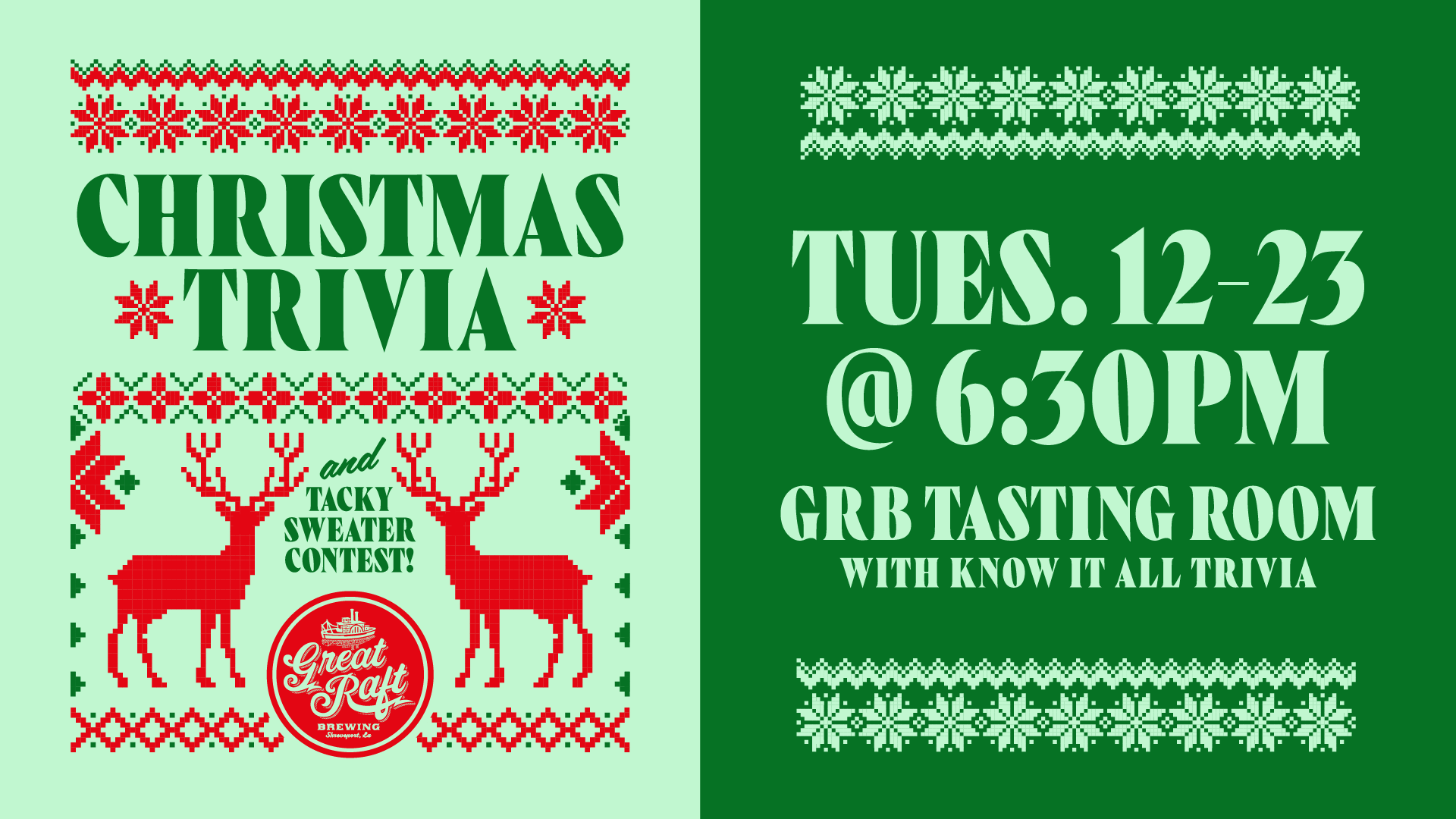 Christmas Trivia & Tacky Sweater Contest
