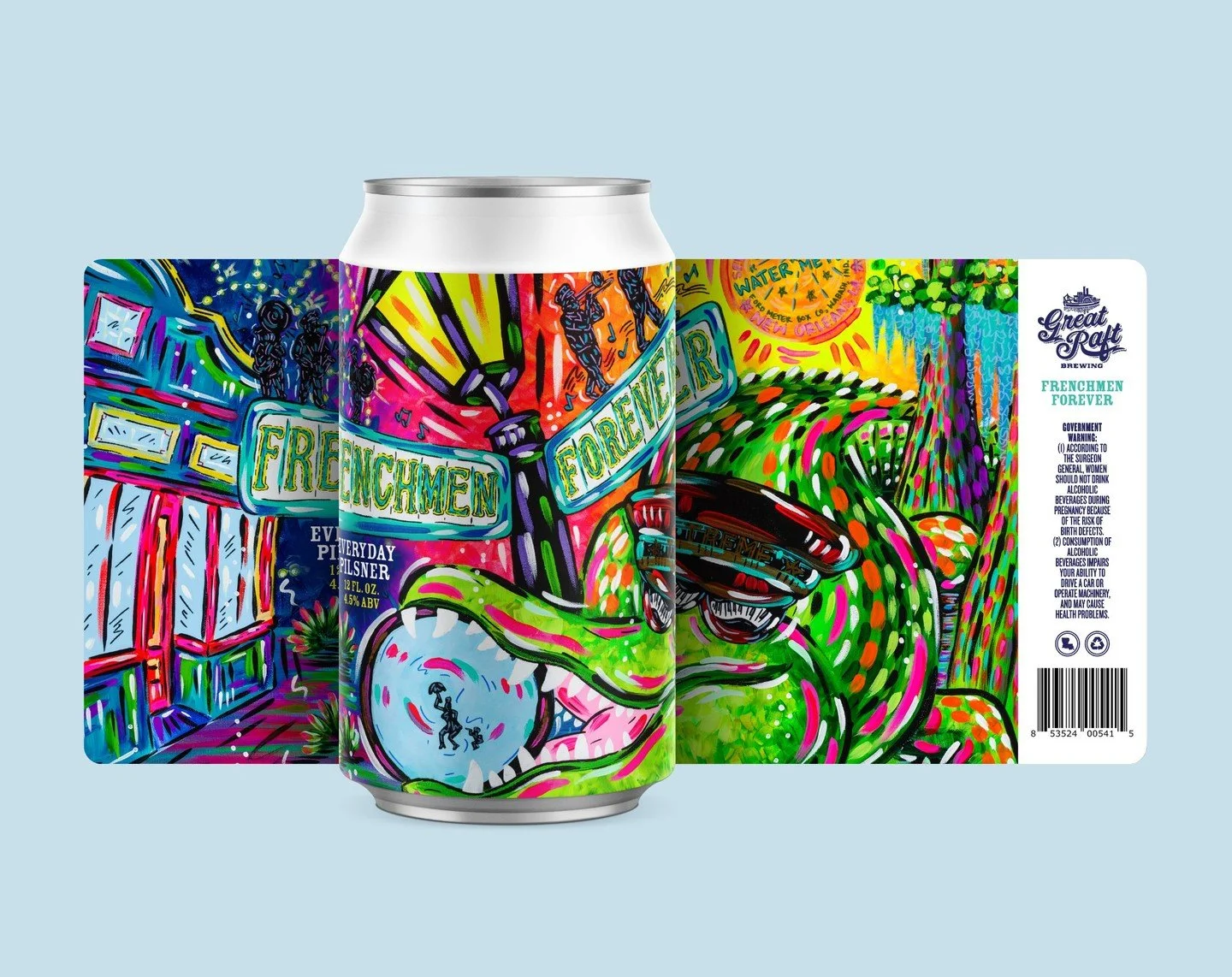 One more trick up our sleeve to close out the year 🍺

Meet Frenchmen Forever -- our new year-round, all-American dry-hopped Pilsner.

Clean, crisp, and softened with oats, with subtle tropical notes from American-grown hops.

Inspired by the heart a