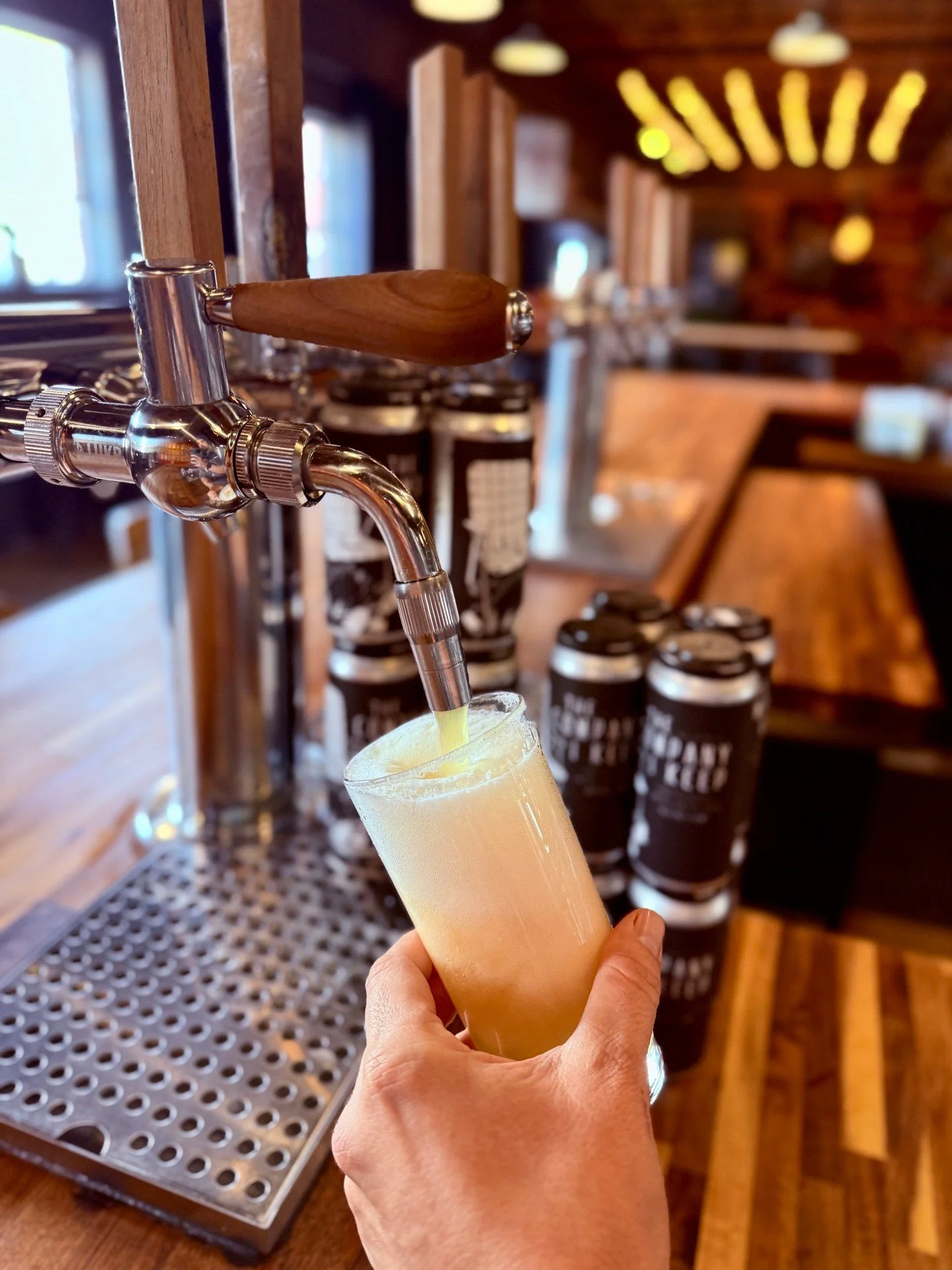 The Company I Keep is back and appropriately returning on the side pour! Come grab a crispy dry hopped Pils before the storm keeps us all stuck indoors!