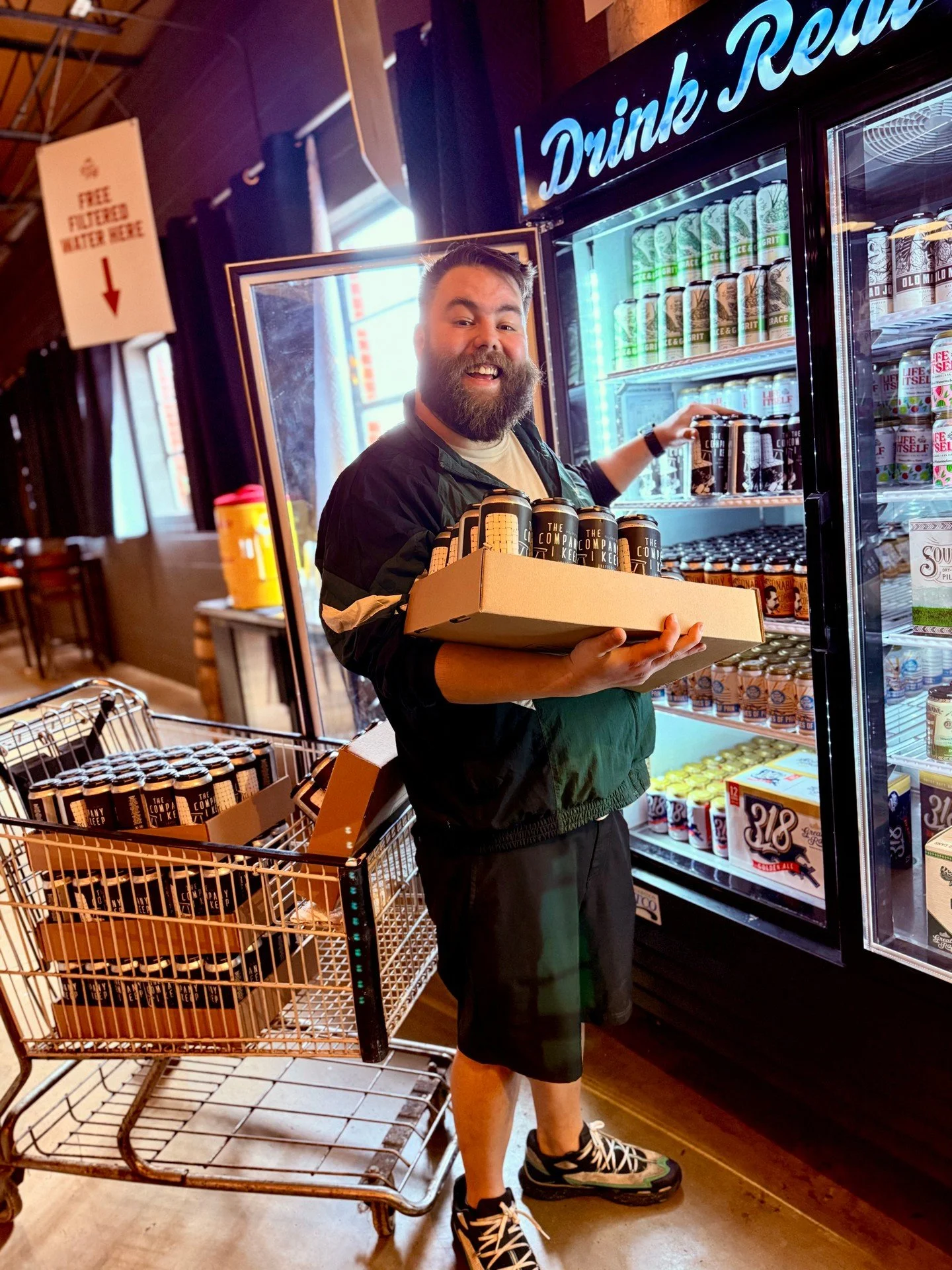 Here's Bobby, loading down the to-go cooler so you have sufficient supplies ahead of the winter weather. Don't miss out on that fresh batch of The Company I Keep!

Open until 9 pm. Music from @funkjerryii starting at 5:30 pm. Delicious barbecue from 