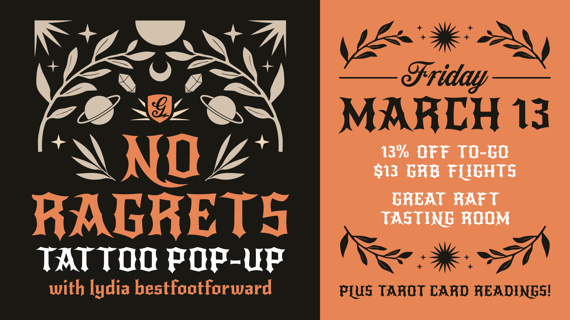 No Ragrets Tattoo Pop-Up