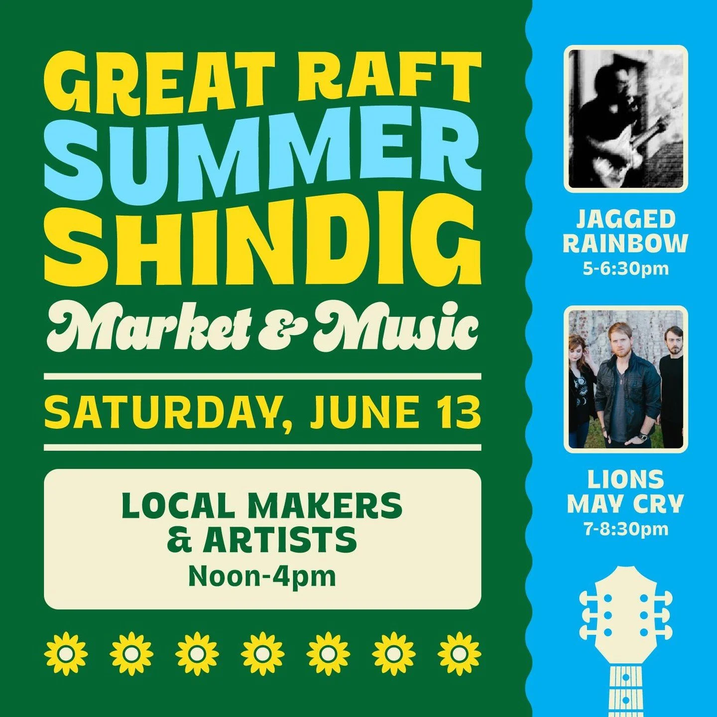 ☀️ Beat the heat and spend your Saturday with us at the Summer Shindig!

🛍️ Vendor Market: Noon to 4PM
🍖 Caltex BBQ: Noon to 8:00PM
🎸 Live Music: 5PM to 8:30PM

Everything is indoors and out of the direct sun, so you can shop local, enjoy some inc