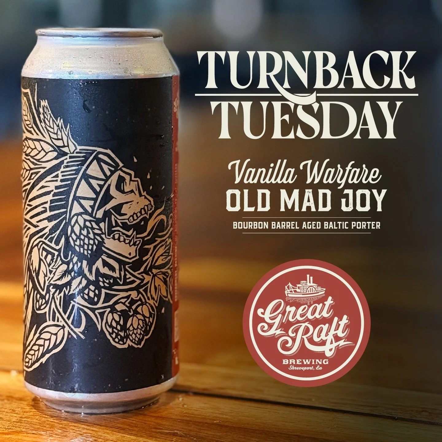 Dialing it up on a Tuesday! 

2024 Barrel Aged Old Mad Joy Vanilla Warfare aged in Heaven Hill, Templeton Rye, and Evan Williams Barrels and dosed with Tahitian and Madagascar Vanilla.

Available at the bar while supplies last.