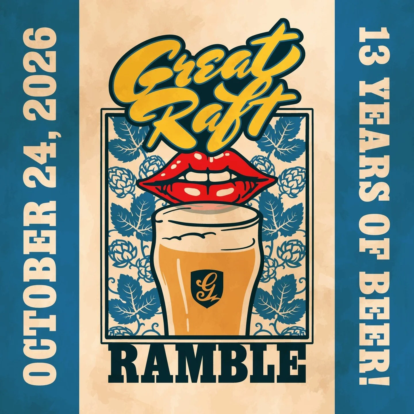 13 years of Great Raft means a LOT of memories. 🍻

These are just a few from Ramble anniversary parties past -- and we&rsquo;re ready to make some new ones.

This year, we&rsquo;re 𝗣𝗘𝗘𝗟𝗜𝗡&rsquo; 𝗜𝗡 𝗧𝗛𝗘 𝗬𝗘𝗔𝗥𝗦 for our 13th anniversary.