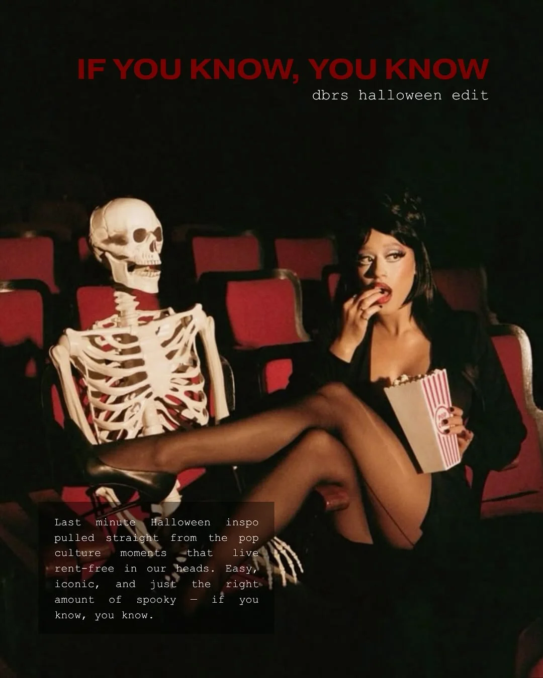 Happy halloweekend from DBRS! Here are some last minute costume ideas for our fashion girlies ❤️&zwj;🩹