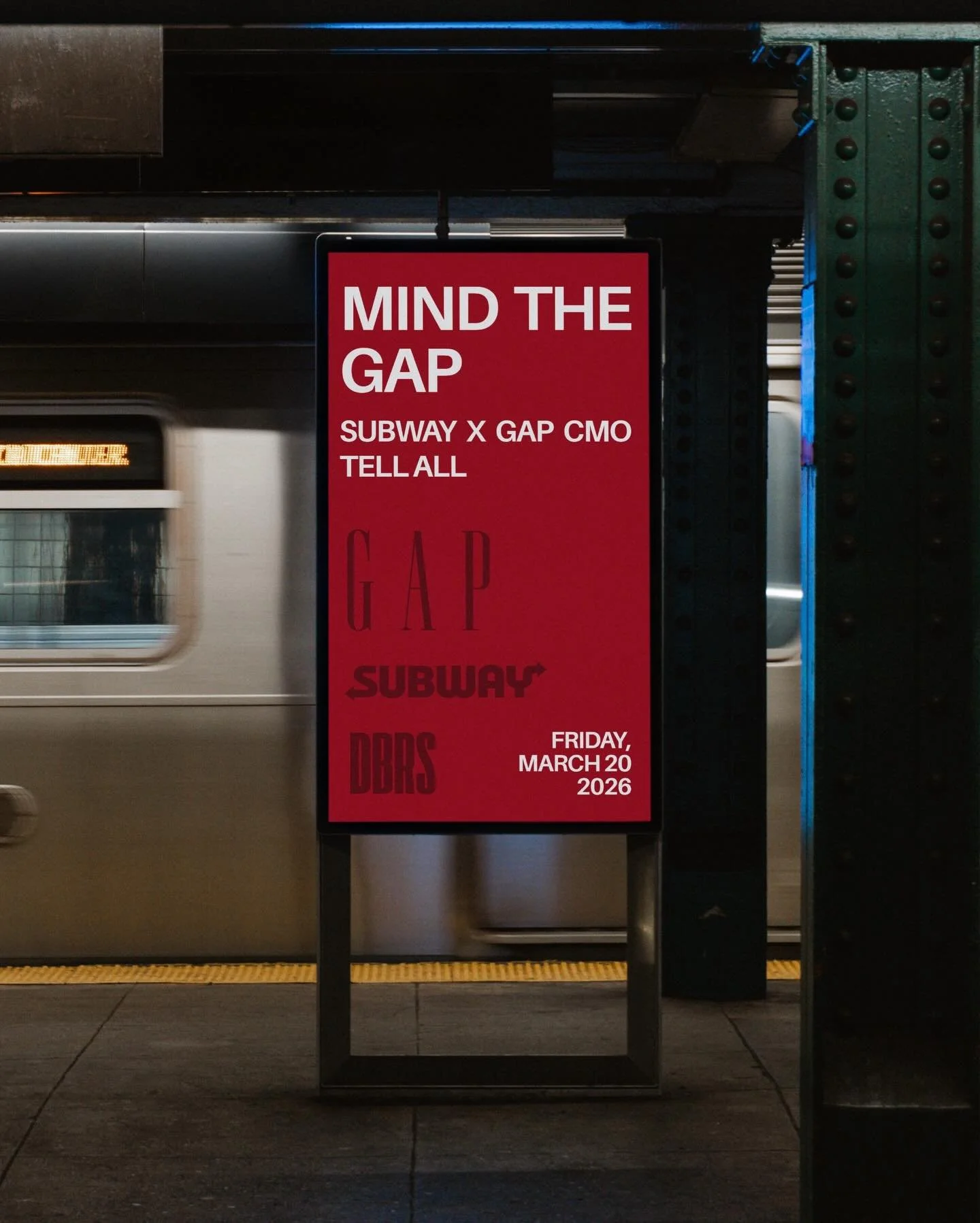 Next Friday we&rsquo;re hosting an exclusive tell all with CMOs from Gap and Subway, from 3:30 - 5:30 PM in RJR Auditorium. Sign up through the link in bio and stay tuned for more details&hellip;