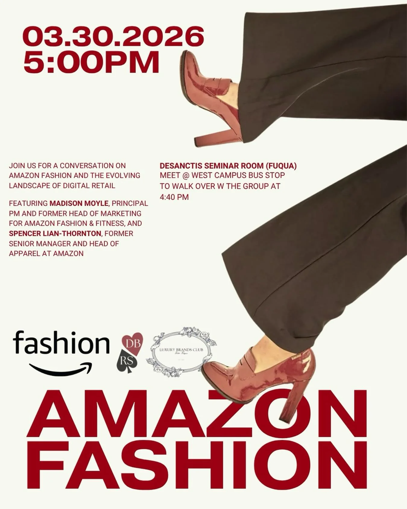 Join us for a conversation on Amazon Fashion and the evolving landscape of digital retail. Featuring Madison Moyle, Principal PM and former Head of Marketing for Amazon Fashion &amp; Fitness, and Spencer Lian-Thornton, former Senior Manager and Head 