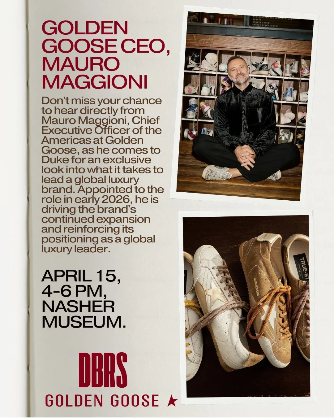 Golden Goose CEO at Nasher Museum