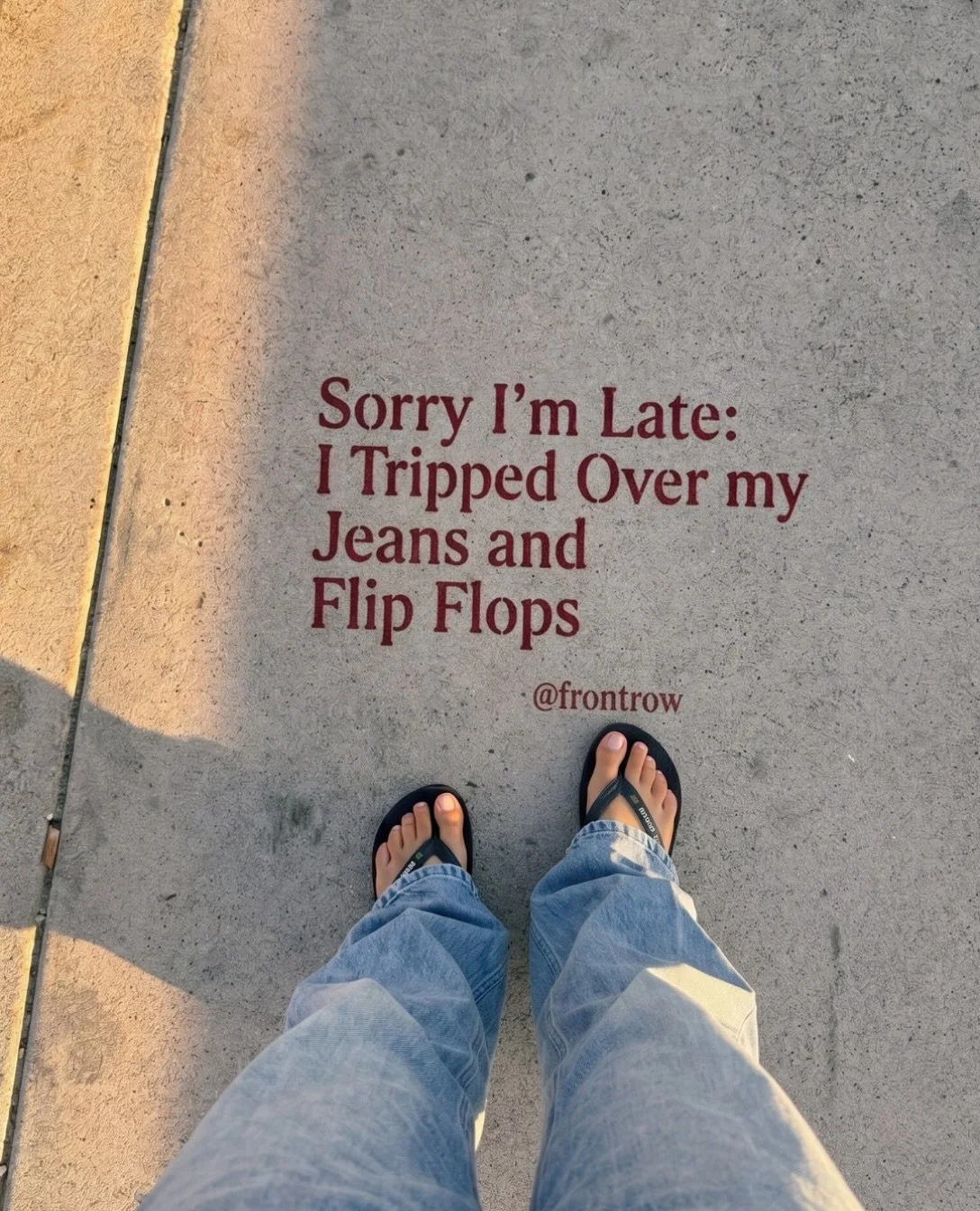 Sorry I&rsquo;m Late: I Tripped Over my Jeans and Flip Flops.

@noahhtt on his summer in Seattle &mdash; far from the NYC/LA trend bubble &mdash; chasing ever-changing trend cycles, dodging cheugy allegations, and asking who (or where) gets to define