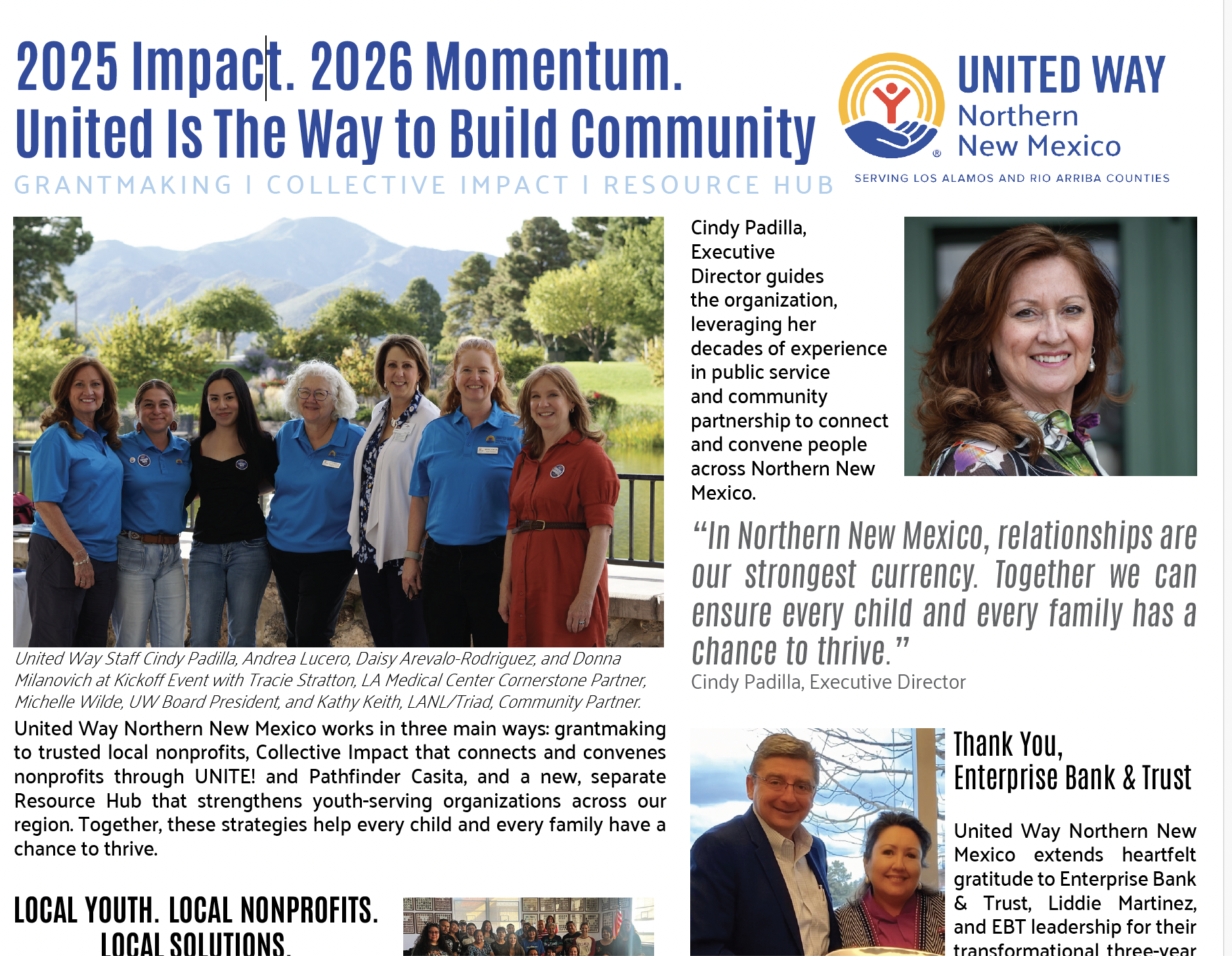 &nbsp;2025 Impact. 2026 Momentum.&nbsp;United Is The Way to Build Community