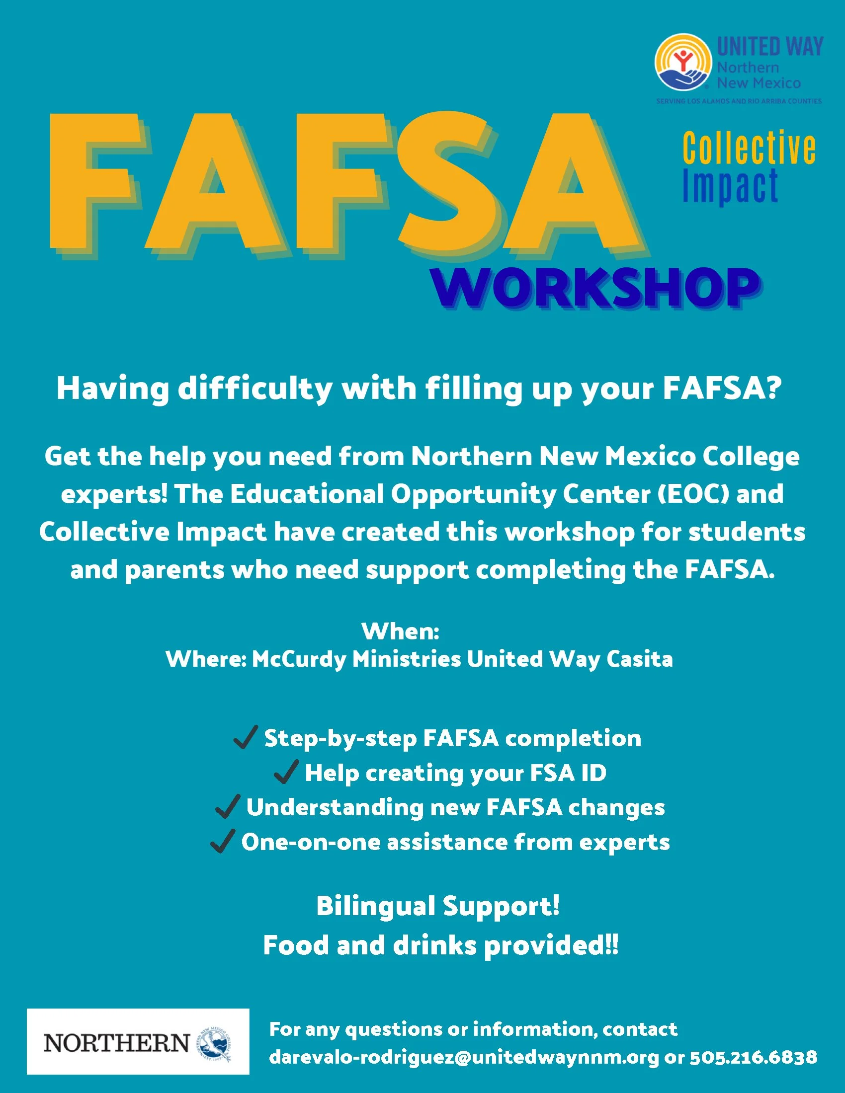 FASFA Workshop — United Way of Northern New Mexico